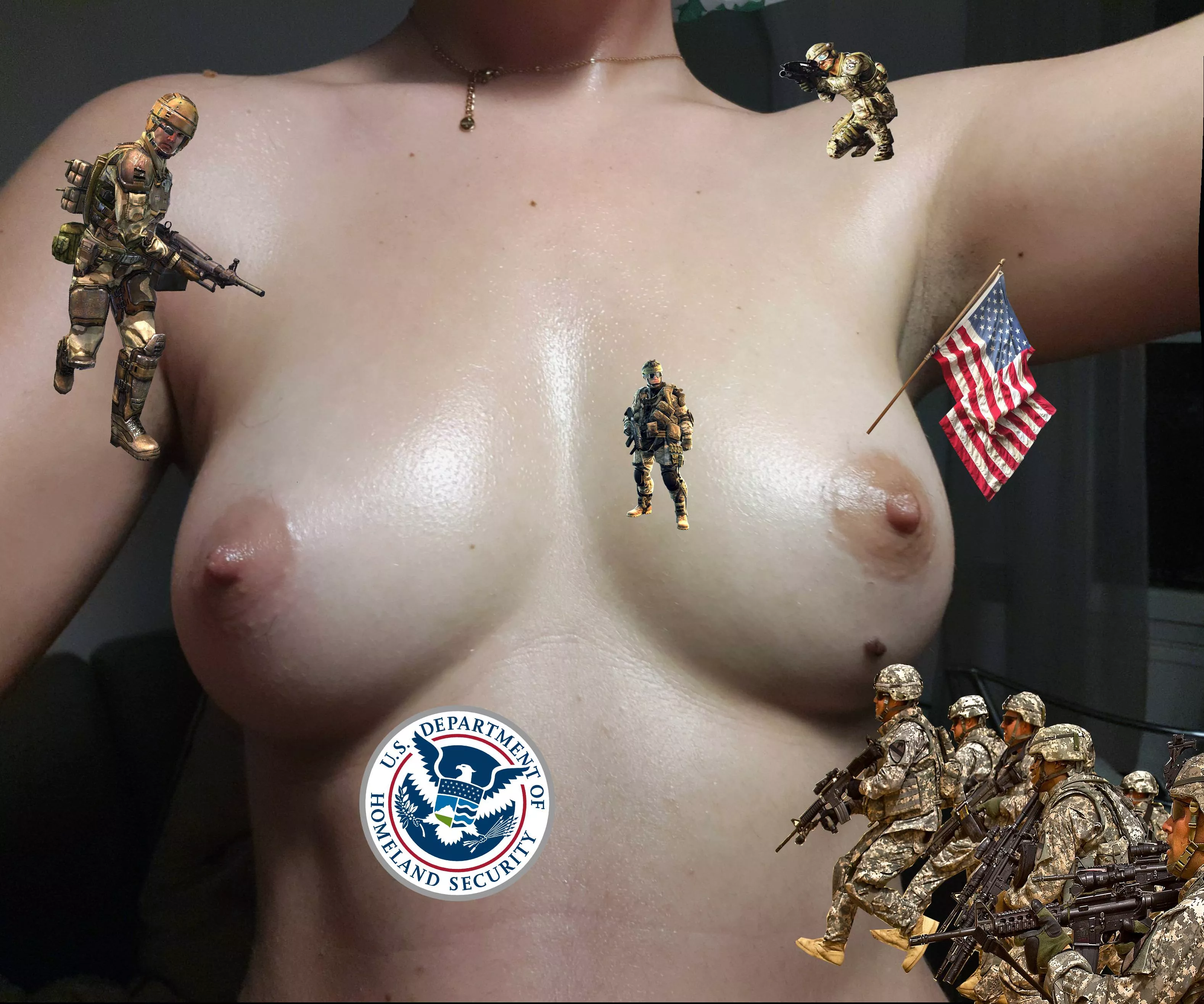 When America finds out there is oil on my tits..