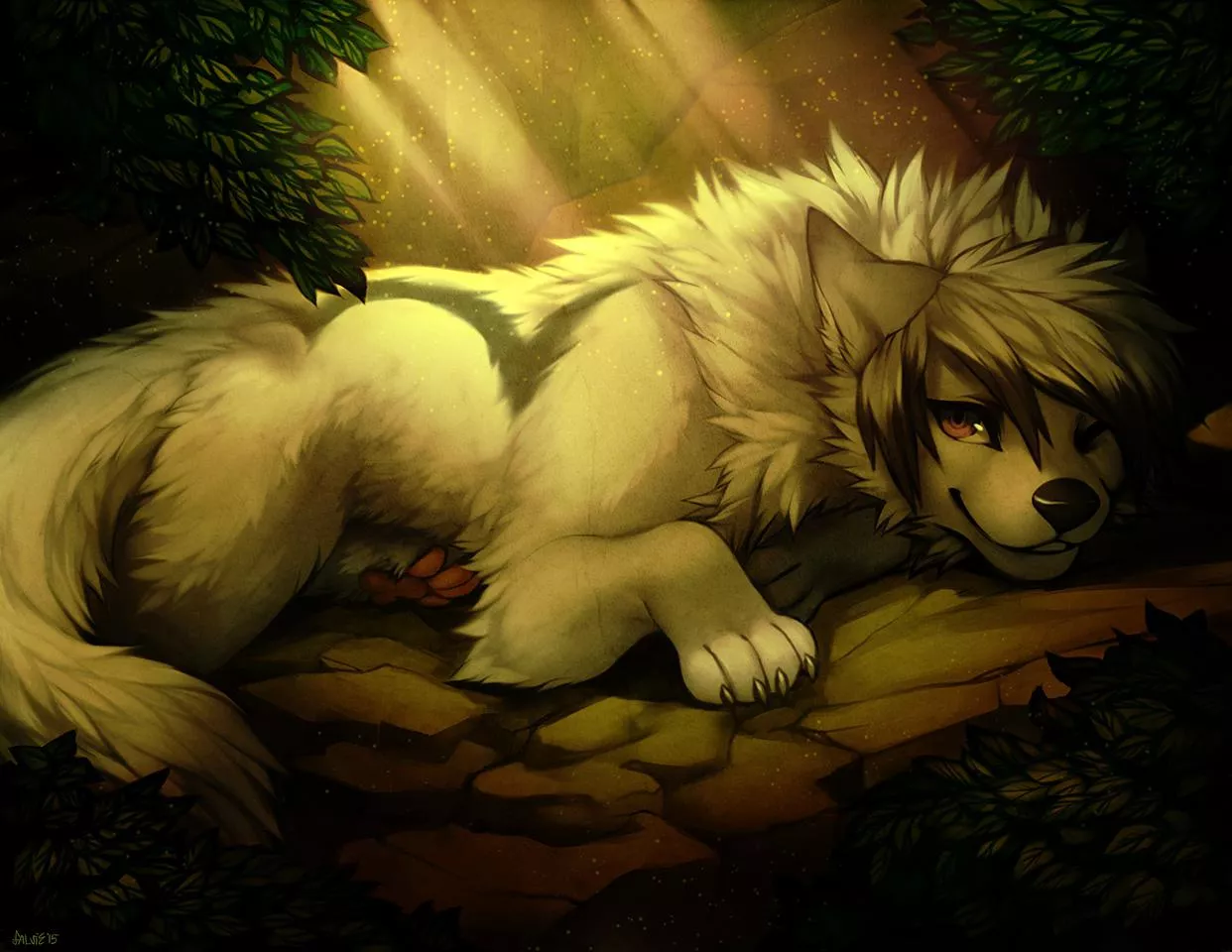 When the sun catches the fur (art by Falvie)