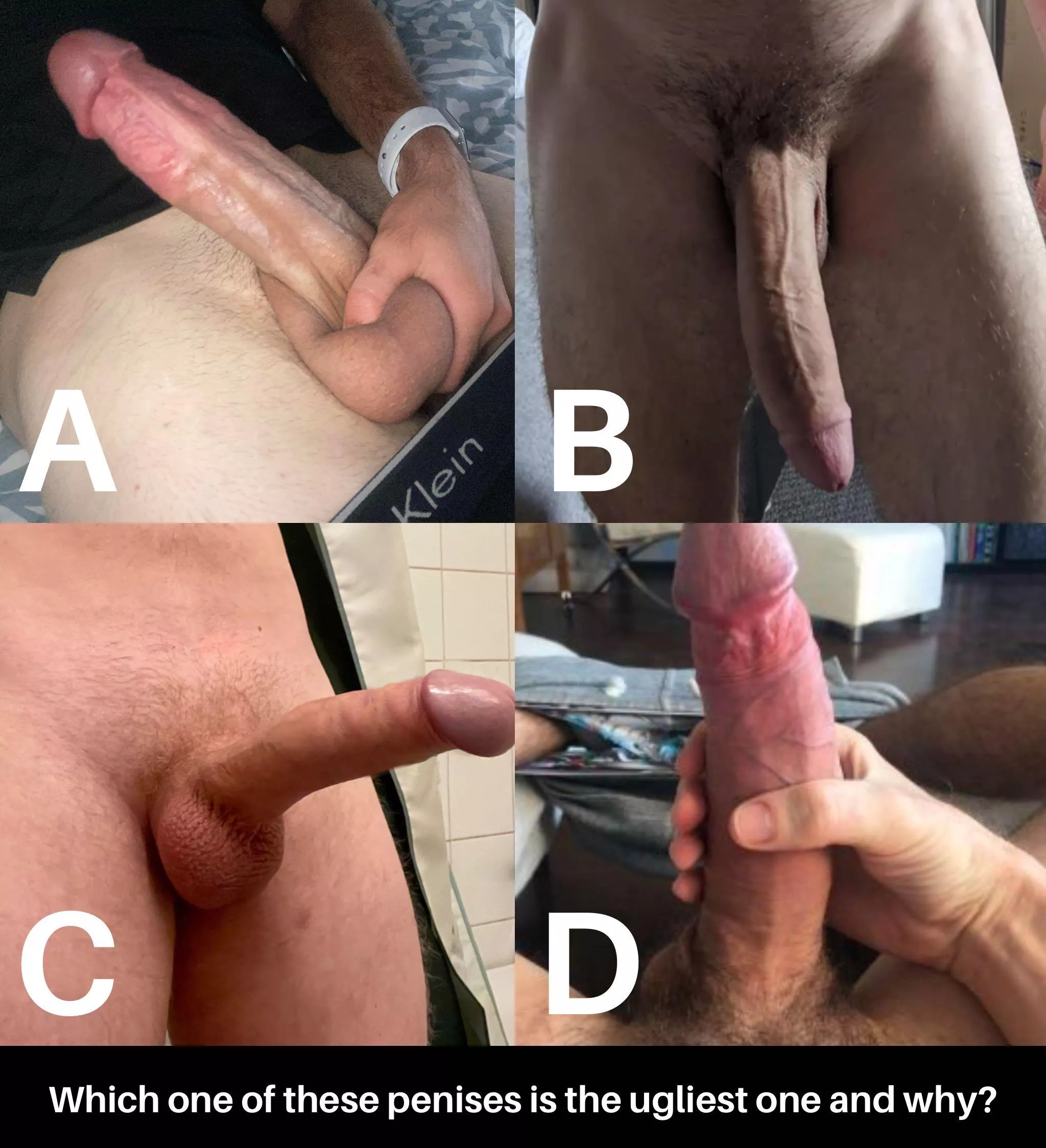 Which one of these penises is the ugliest one and why?