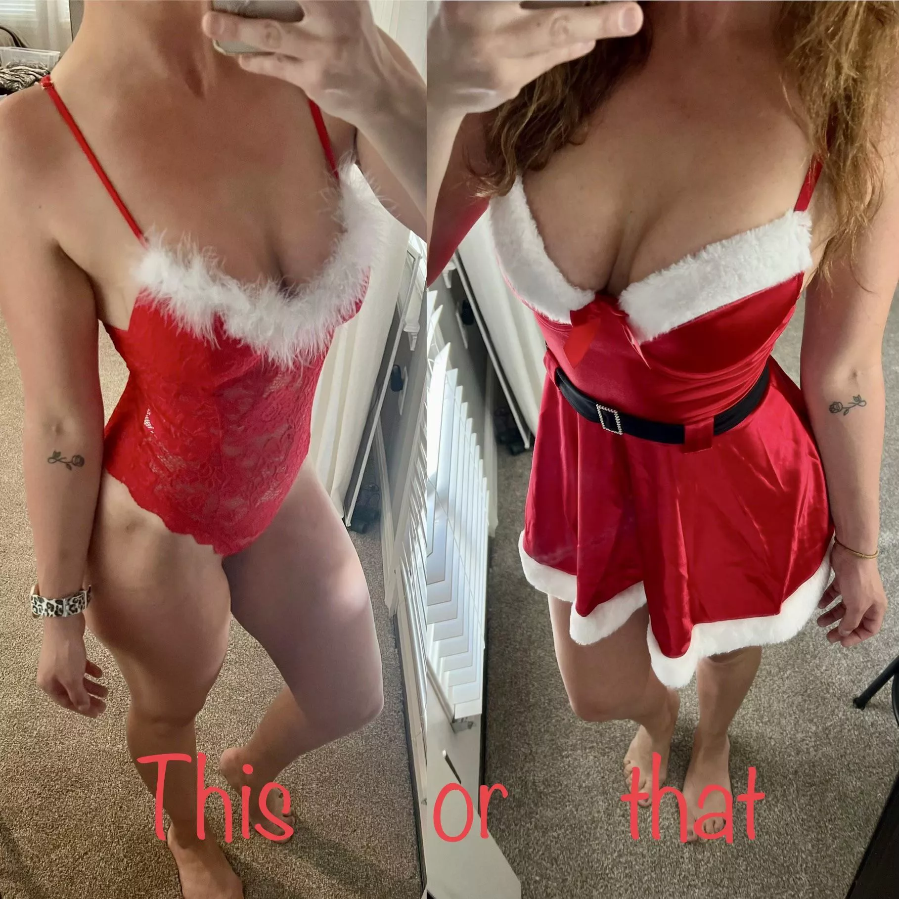 Which one should I wear to the swingers club party this weekend?