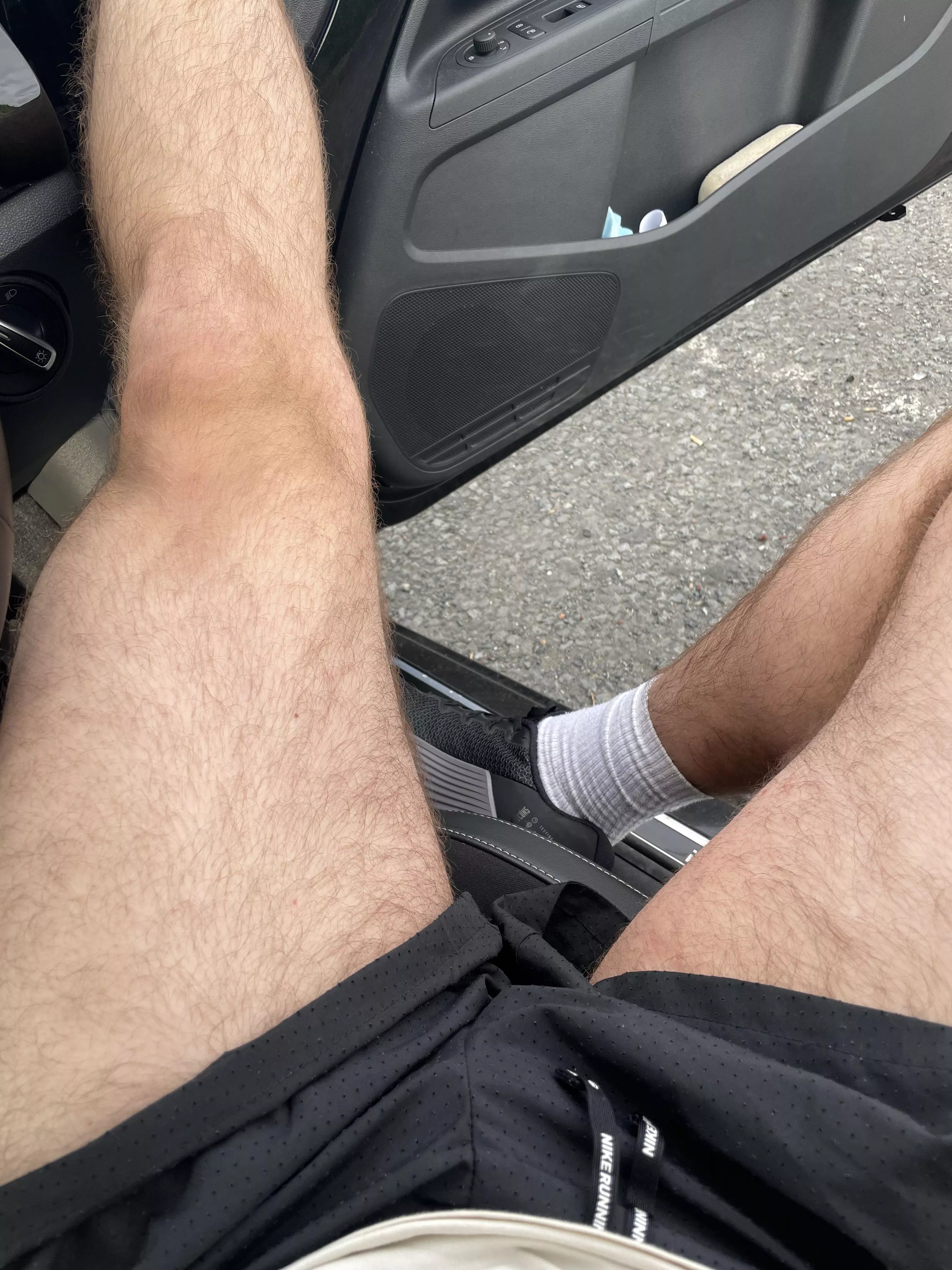 White socks and short shorts