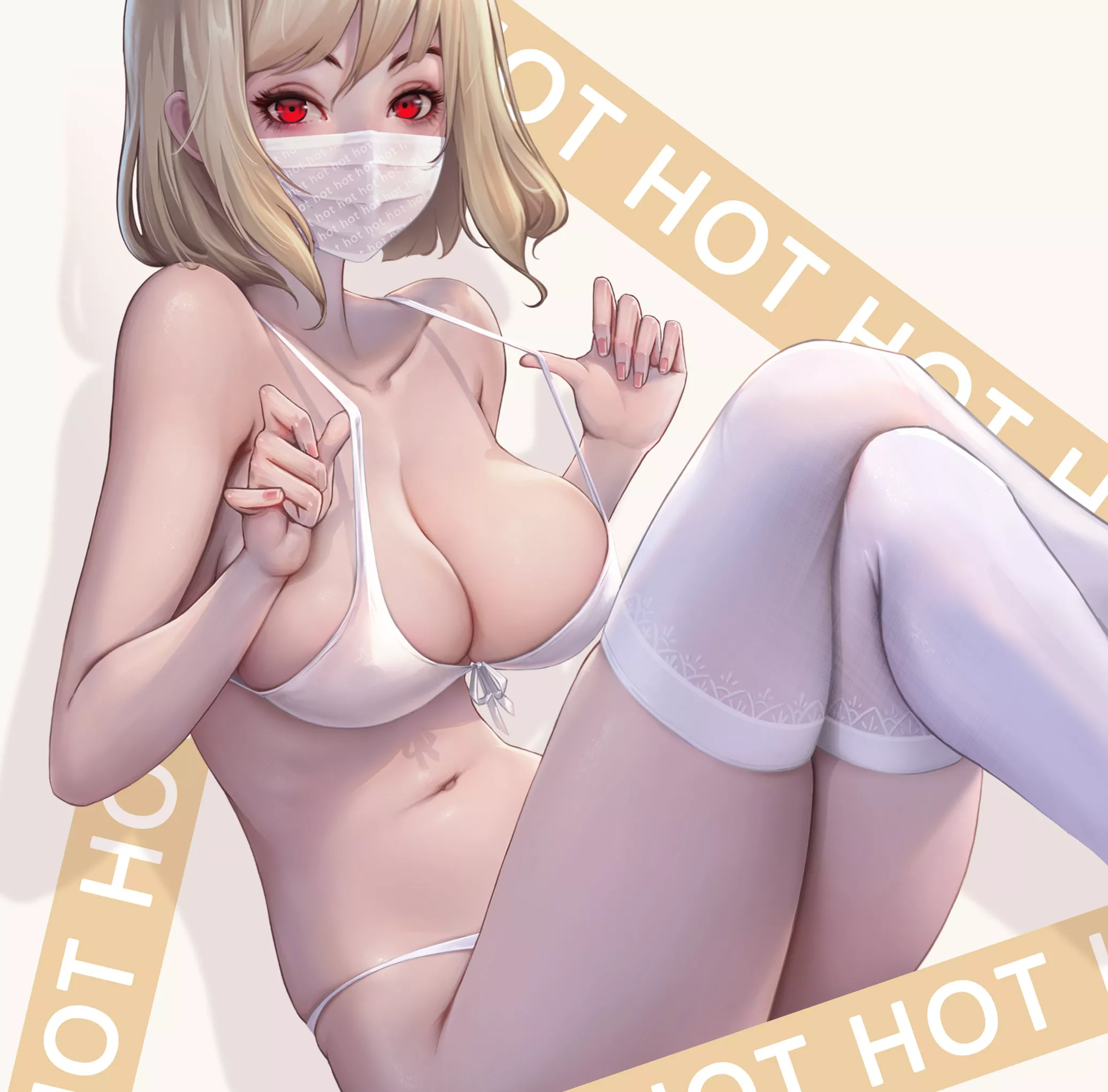 White Thigh-Highs & Mask [Original]