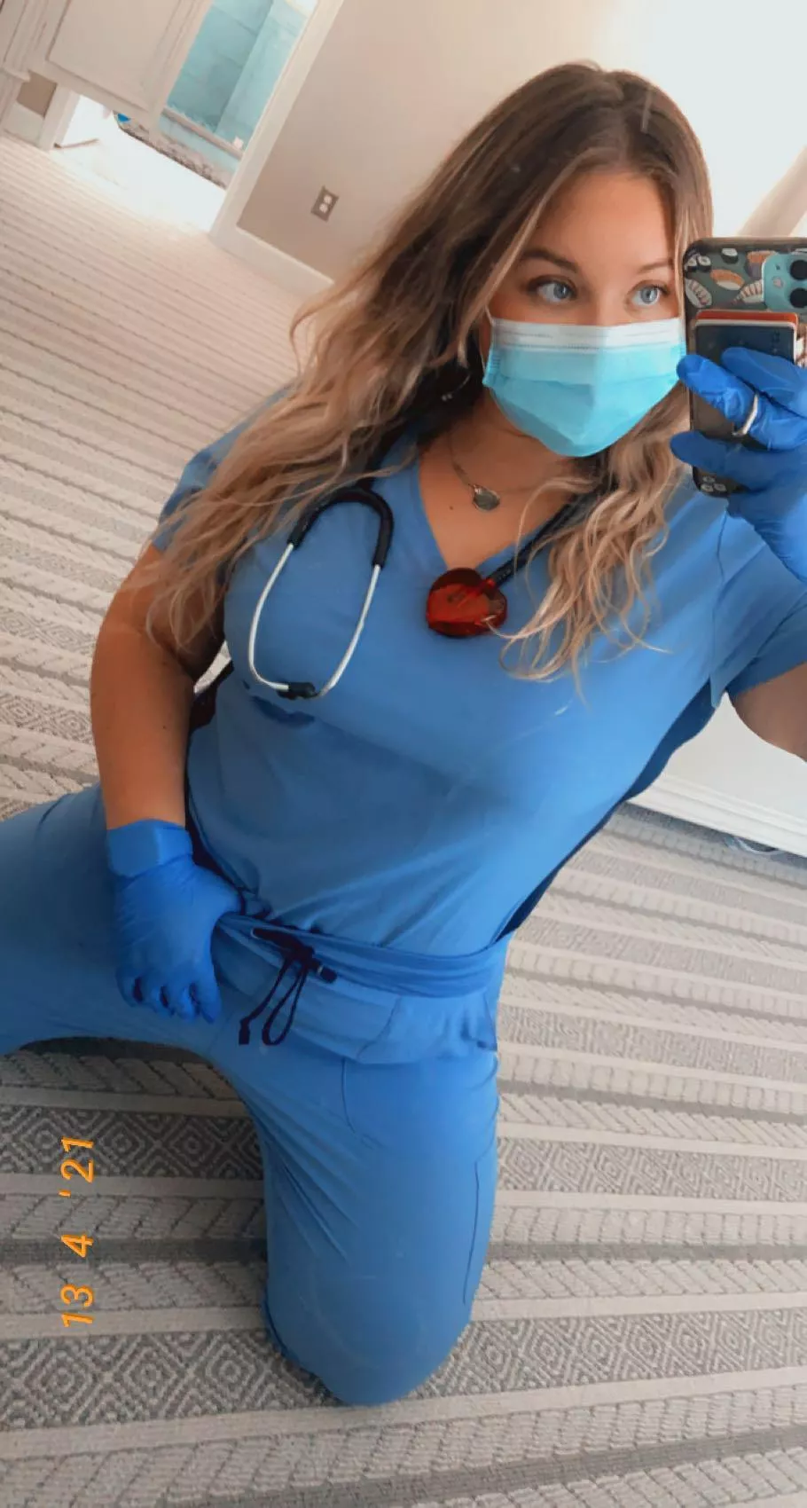 Who asked for a hot blonde nurse?