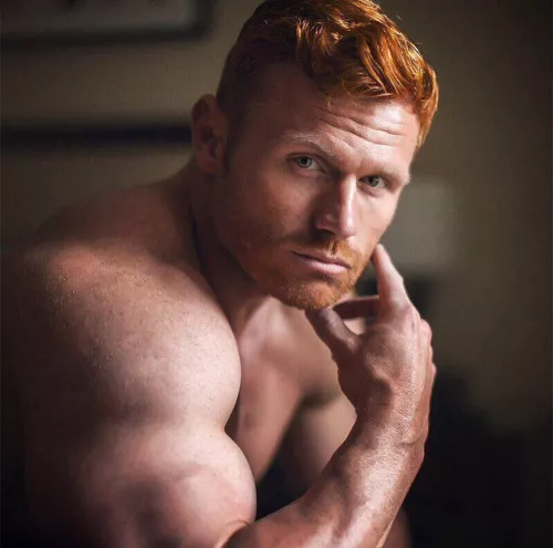 Who can resist a muscly Ginger