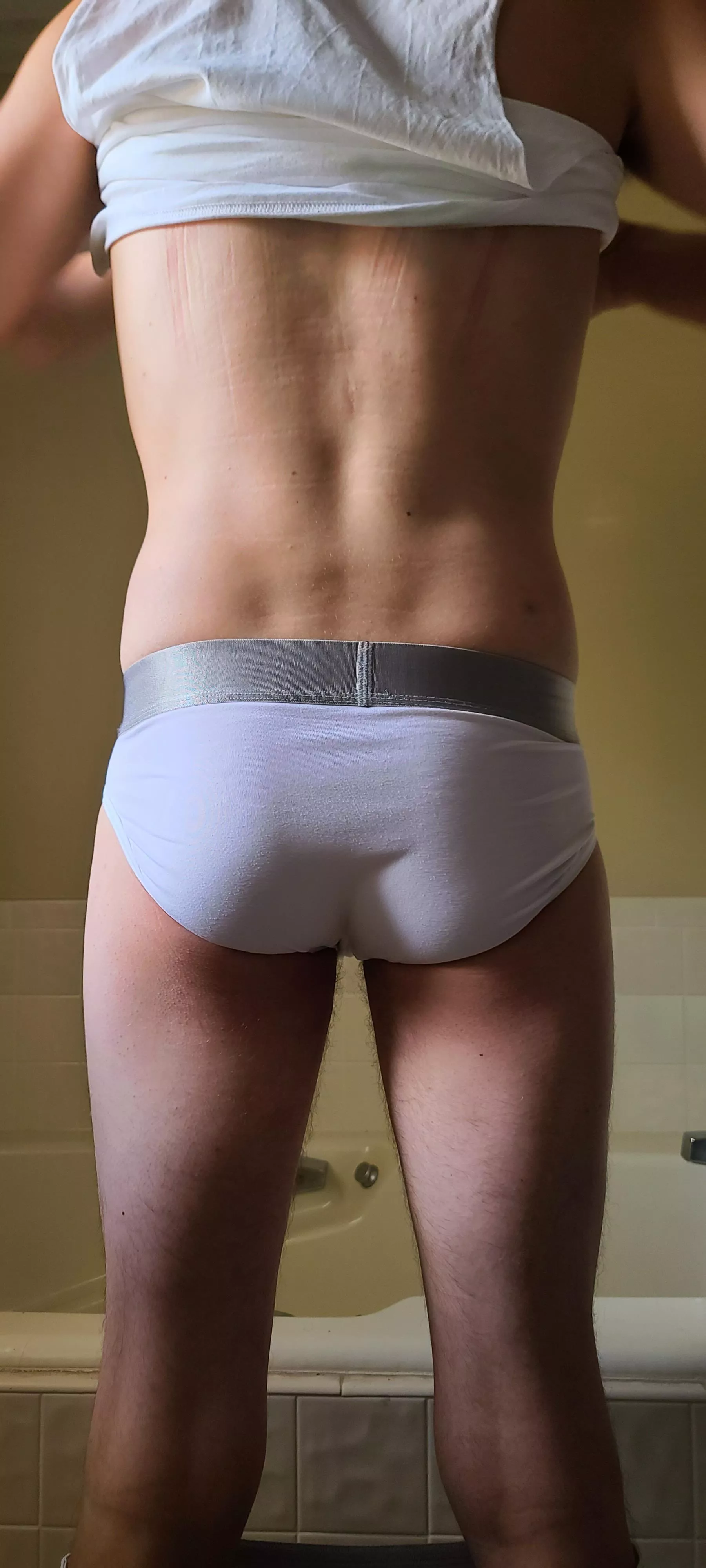 Who else is rocking white briefs today?