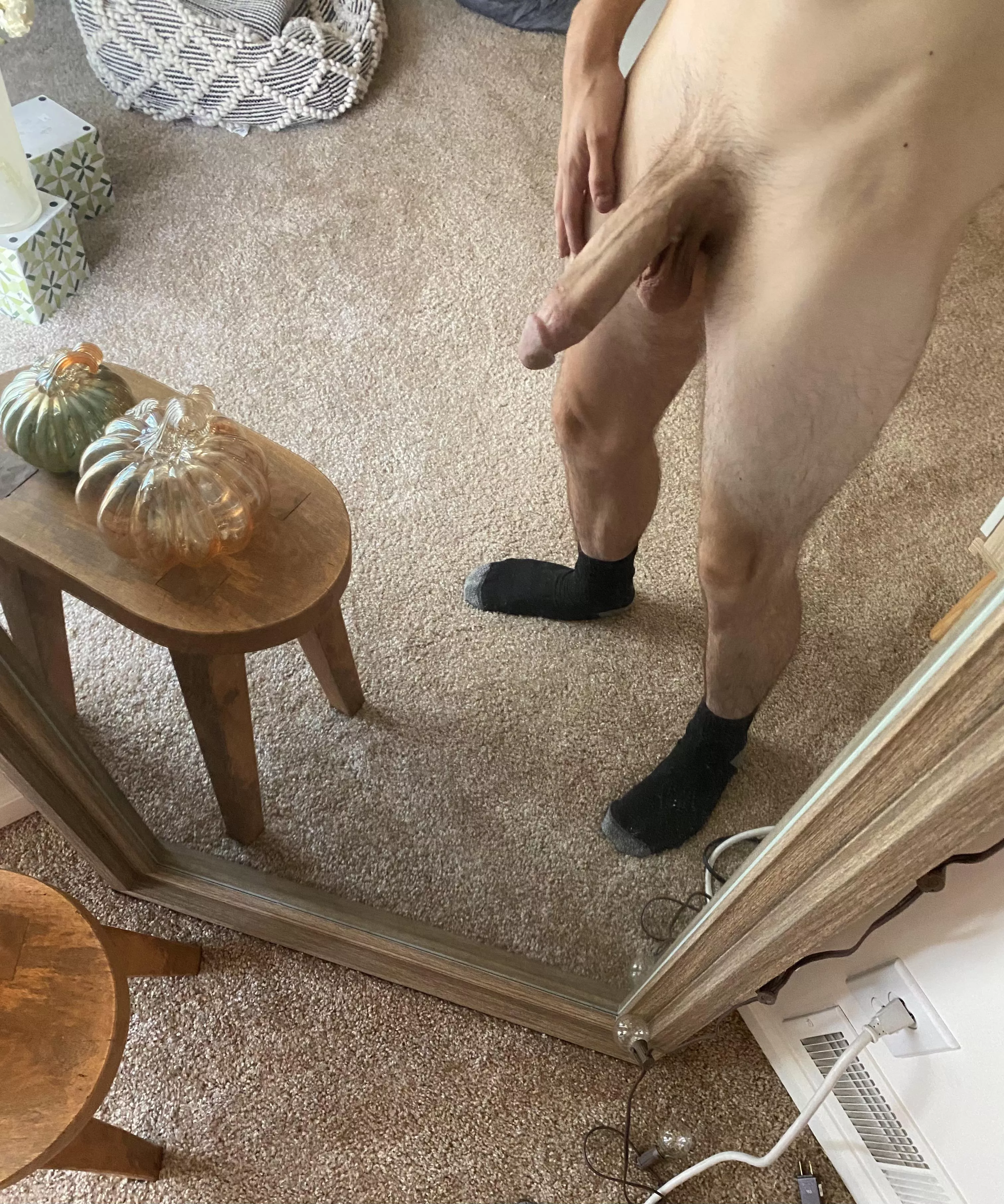 Who else walks around the house without pants?