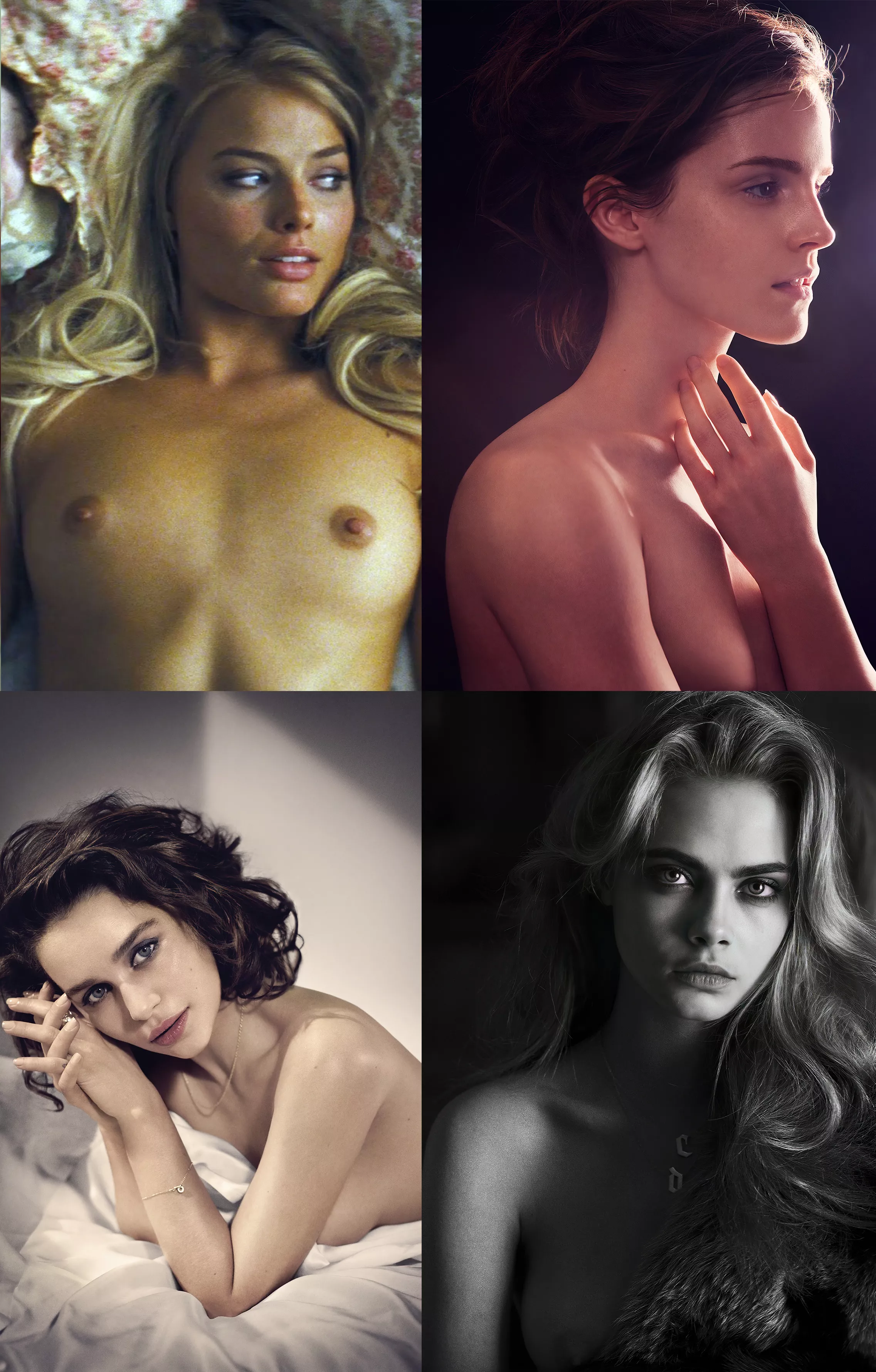 Who owns you the most? Margot Robbie, Emma Watson, Emilia Clarke or Cara Delevingne