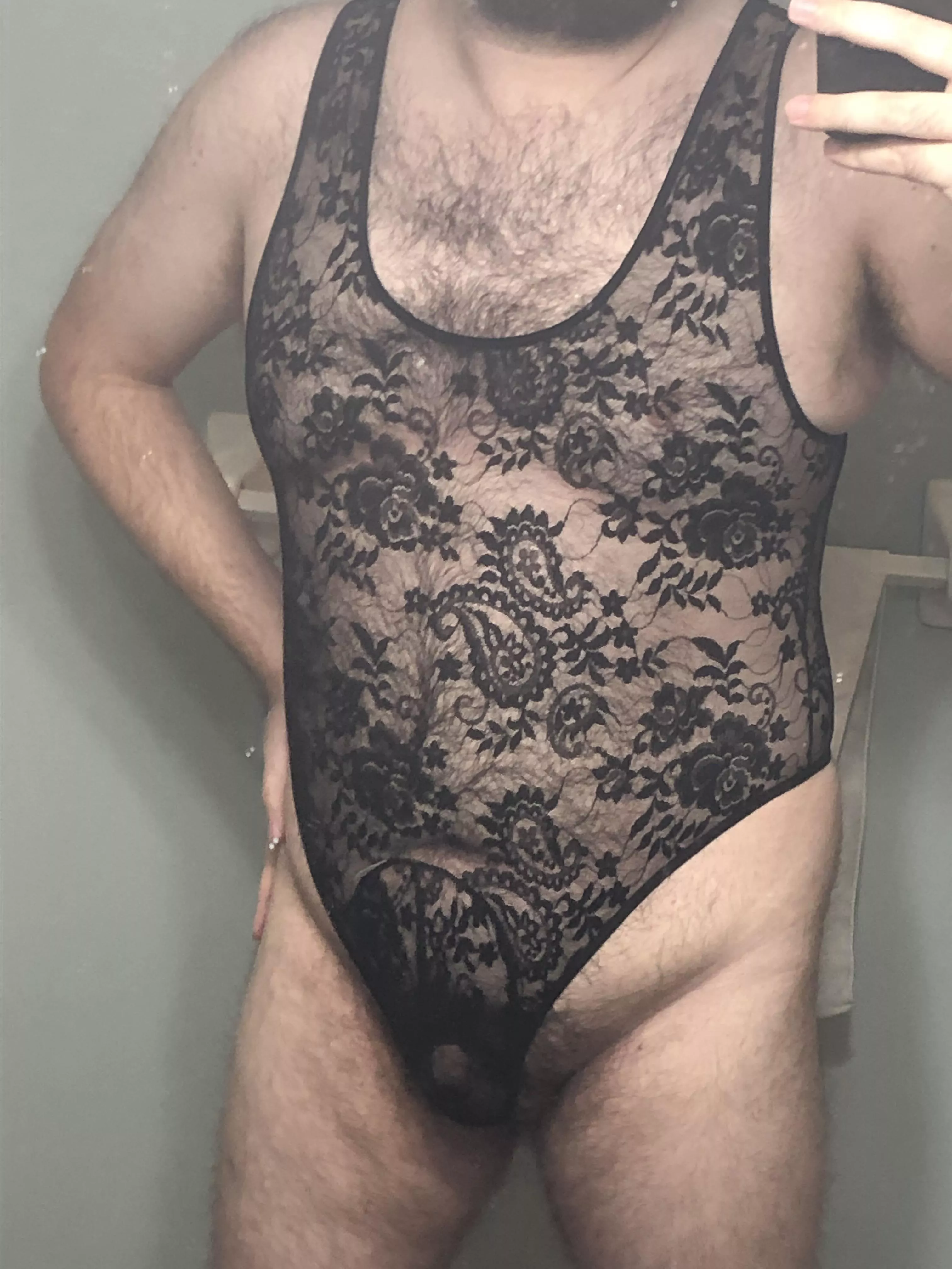 Who says a bear can’t wear girly lingerie?