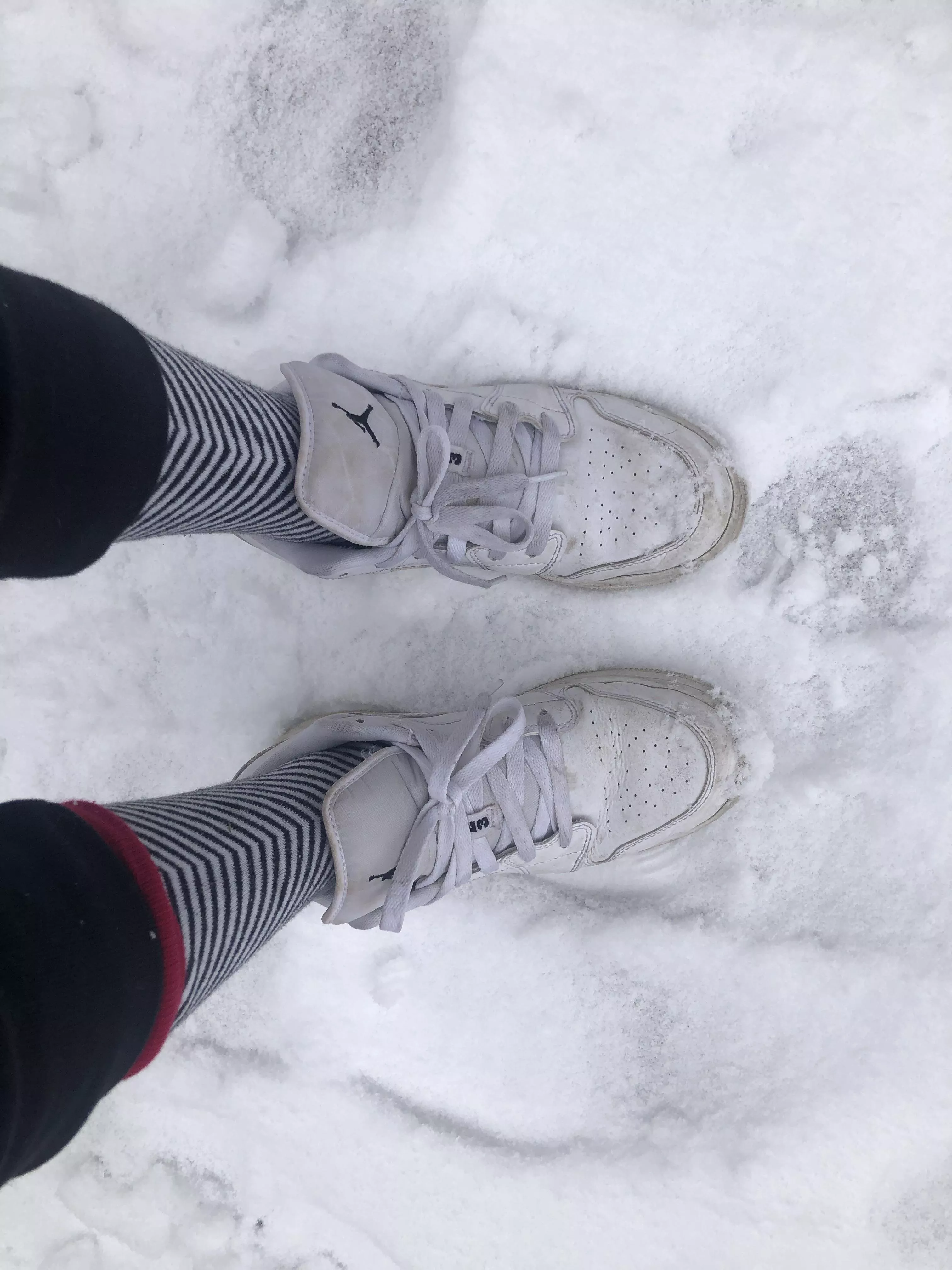 Who wants these pair of sweaty snowy socks?!