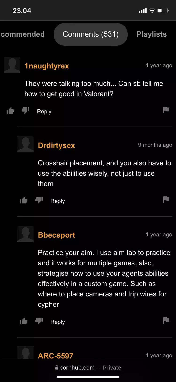 Wholesome pornhub lmao