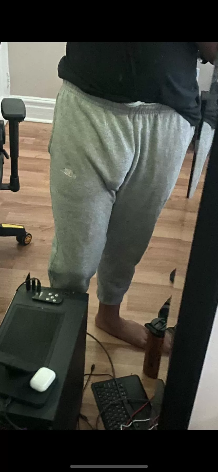 Why I avoid wearing grey sweats