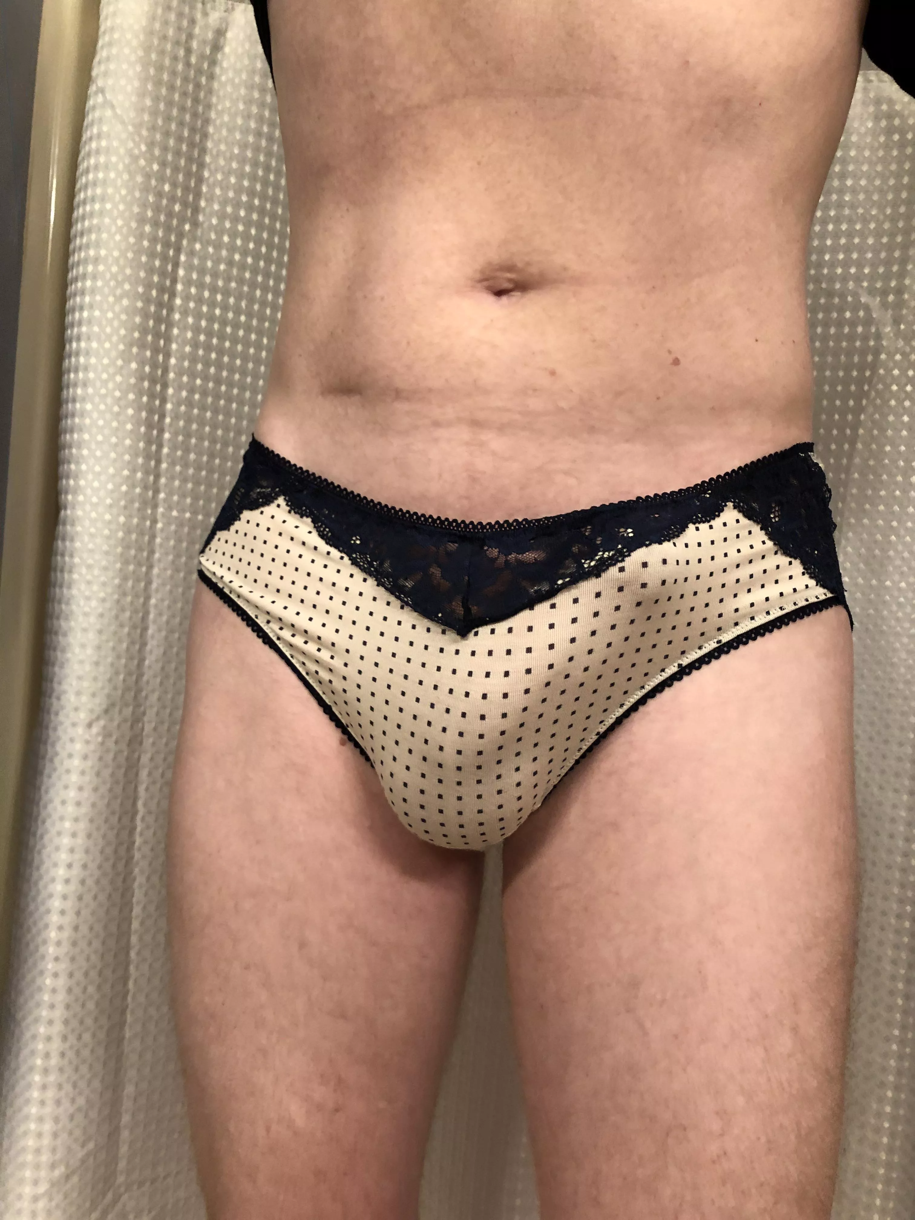 Wife got new panties so had to try them on