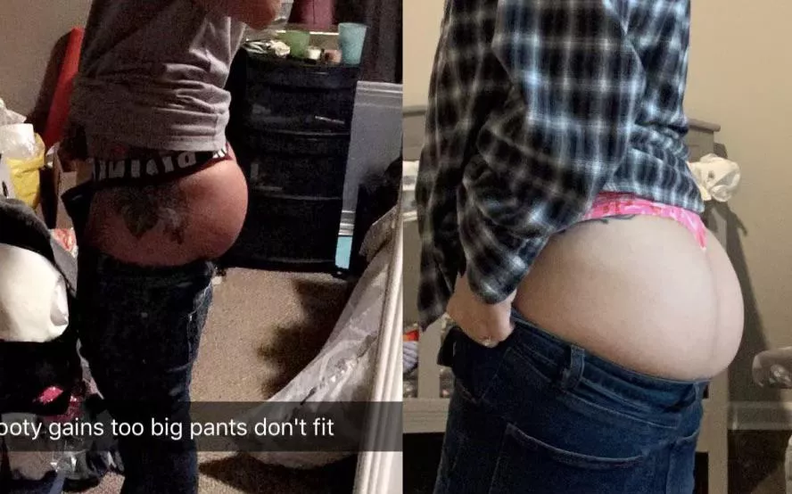 Wifeâ€™s ass pre and post baby