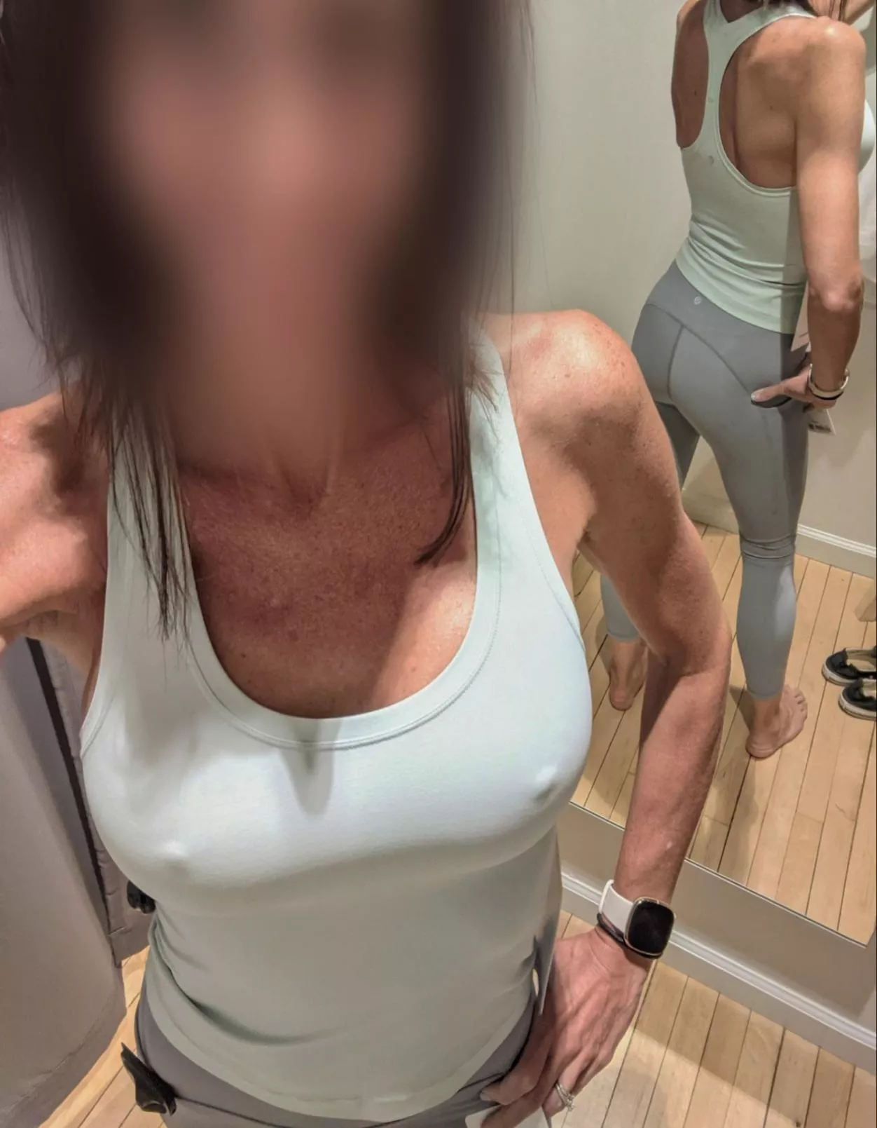 Wifey from the Lululemon dressing room, she wanted to know if she should buy?