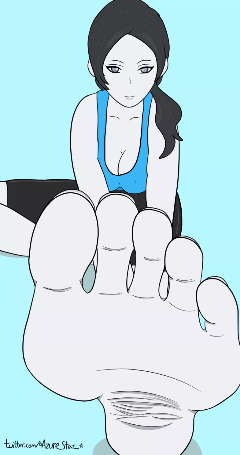 Wii fit trainer sole commission I done for a follower on twitter. (AzureStar) [Wii fit]