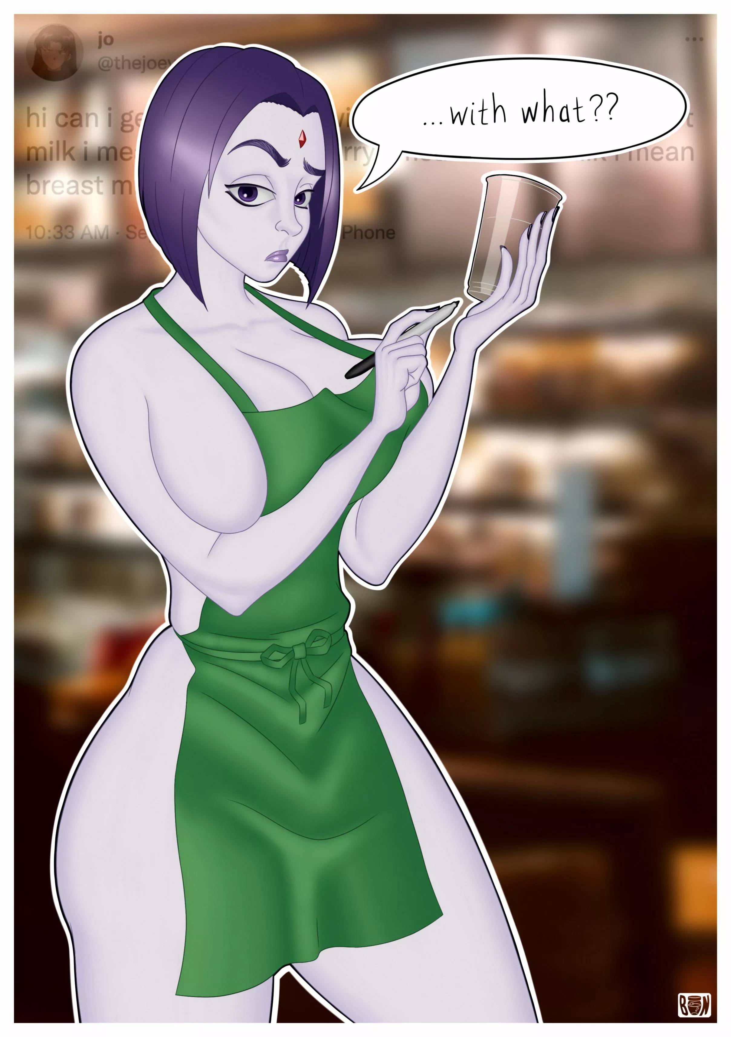 Will Raven make your “special” latte? (BottledNeon)