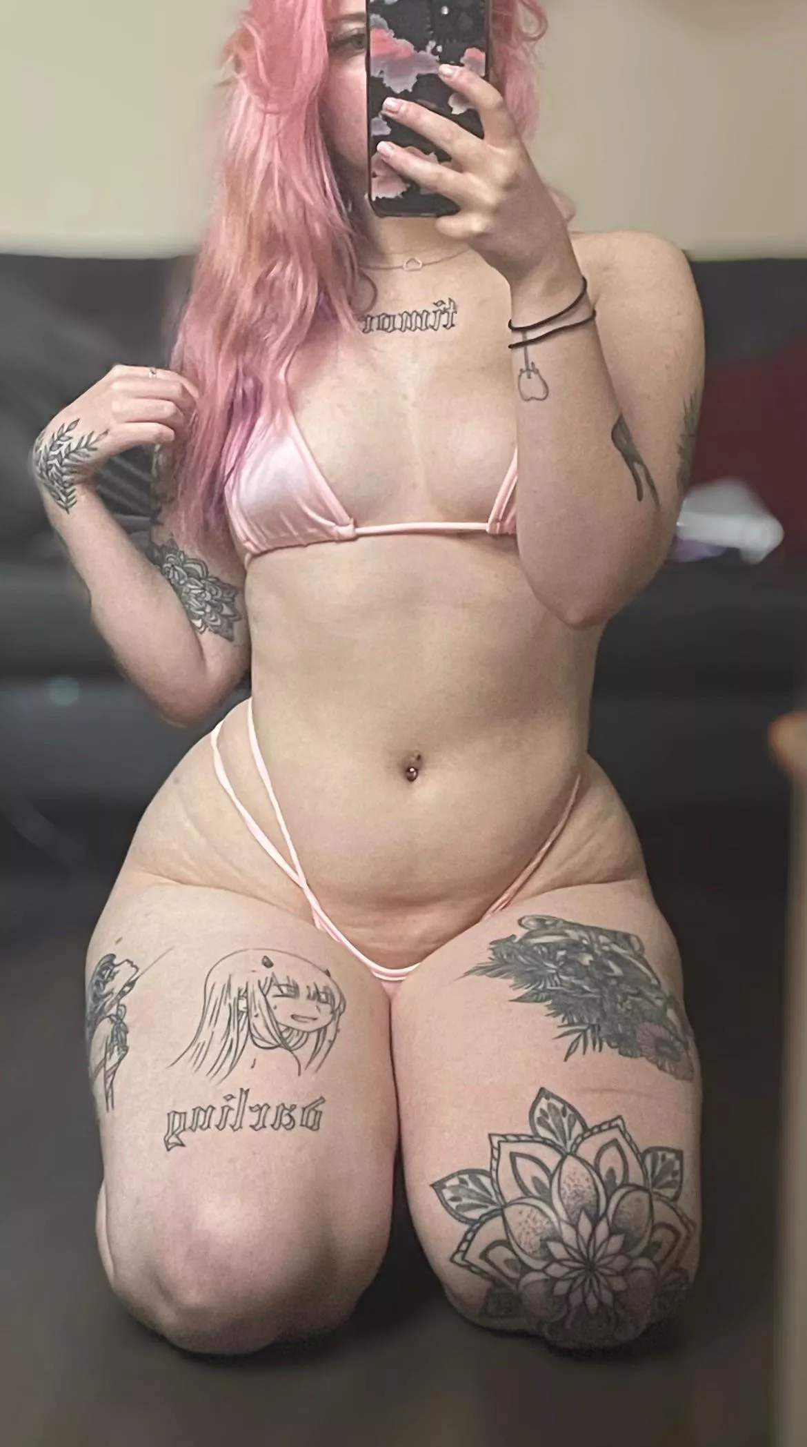 would you fuck a tattooed girl with pink hair?