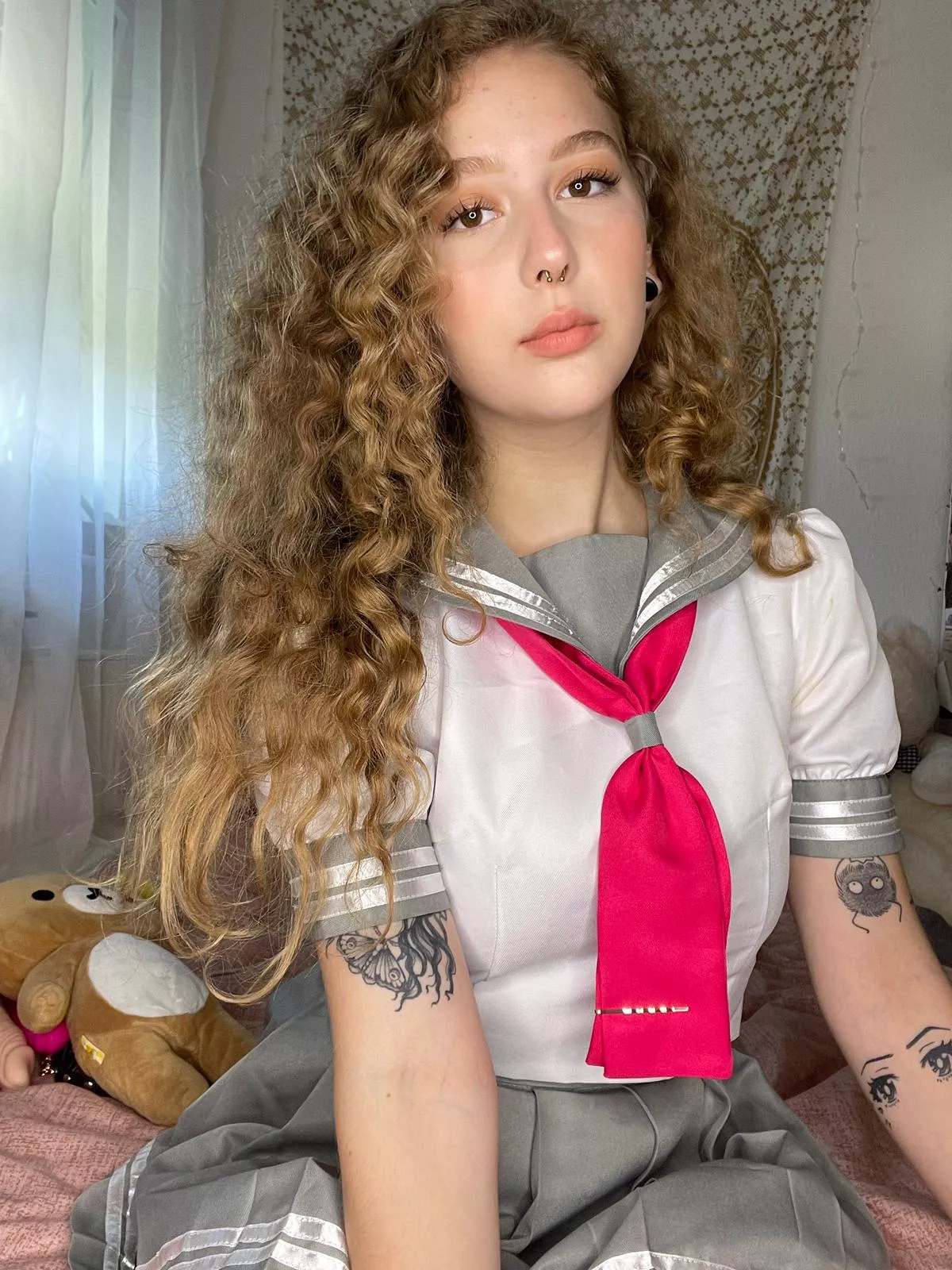 would you fuck me in this schoolgirl outfit ?