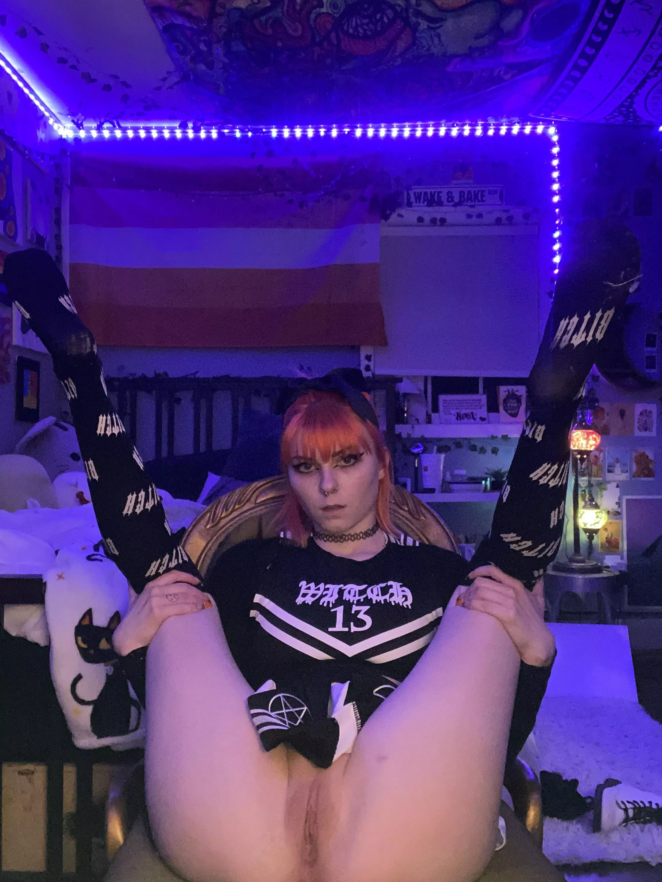 would you fuck this little emo cheerleader?