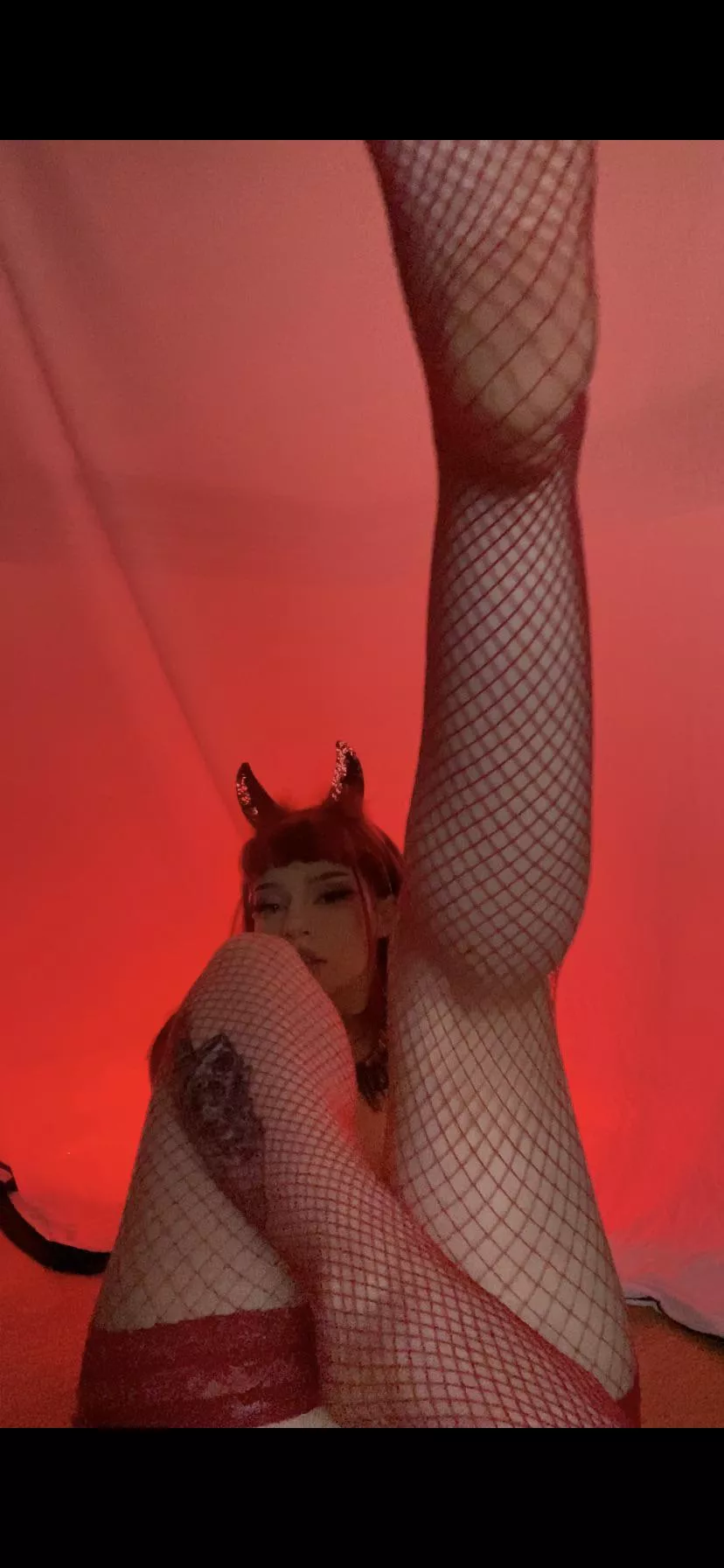 Would you like to stroke my fishnets ..?