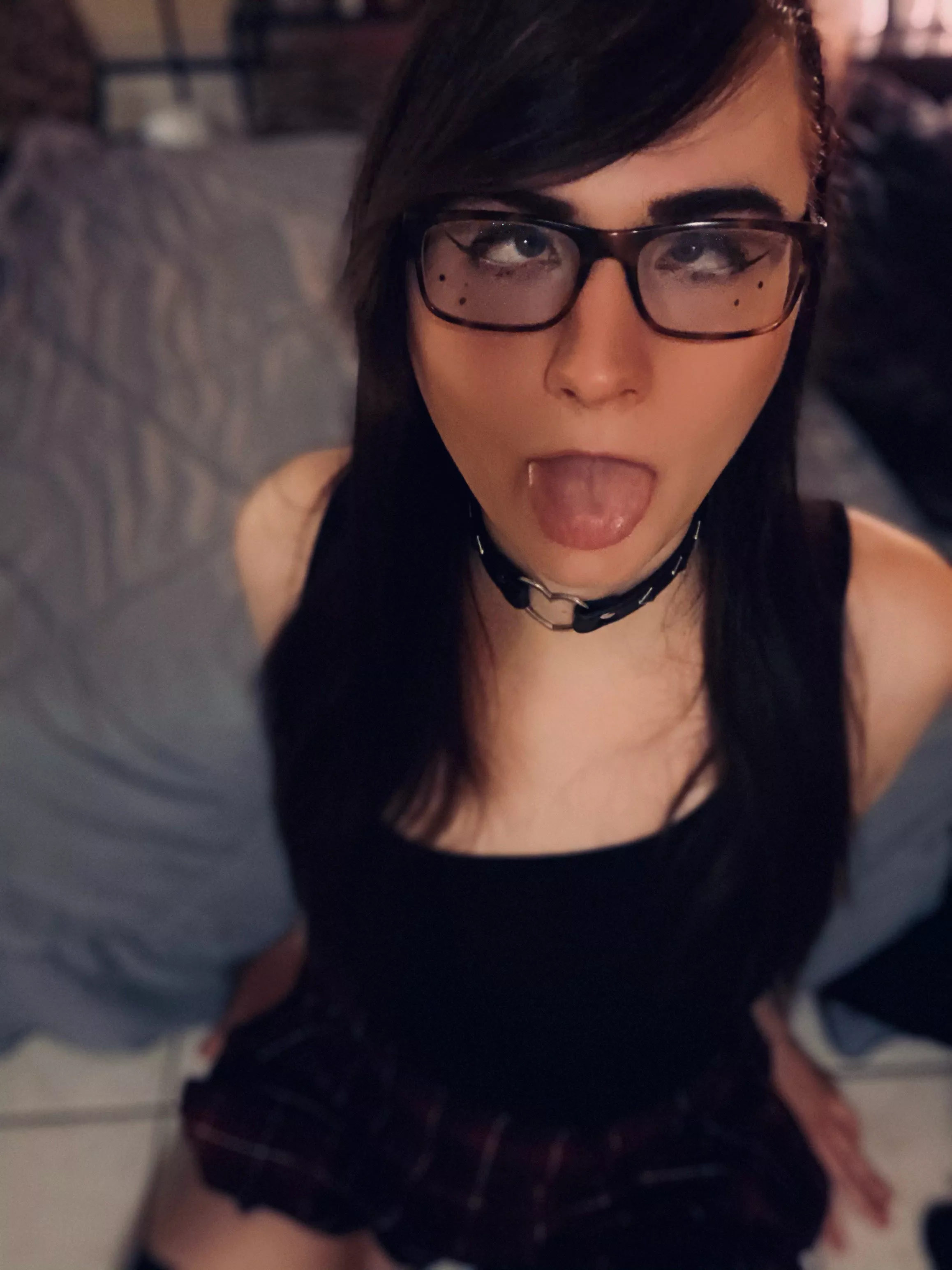 Would you please cum in my mouth? My dick won't stop leaking...