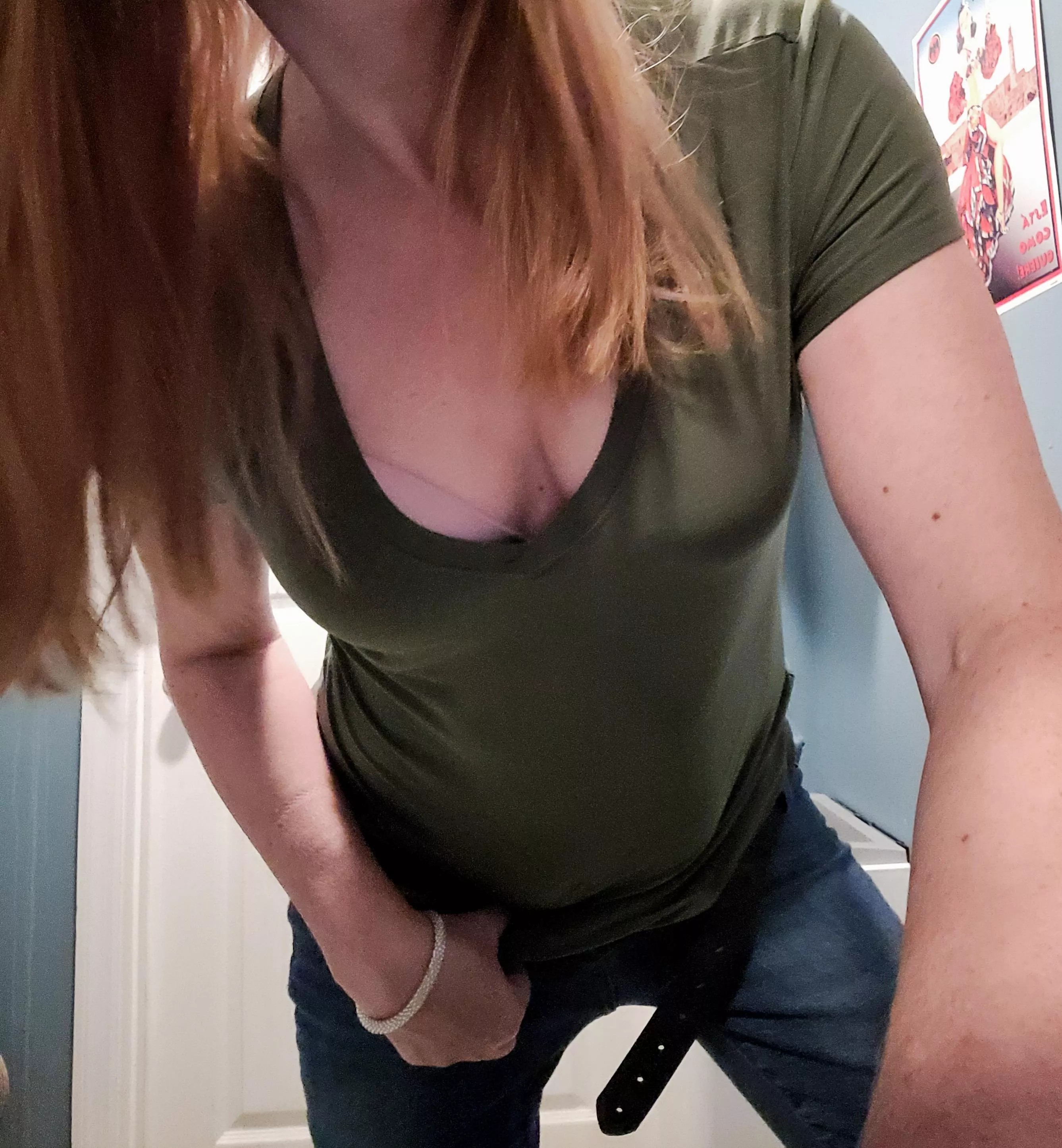 Would you reach down my shirt or pants first?(f)