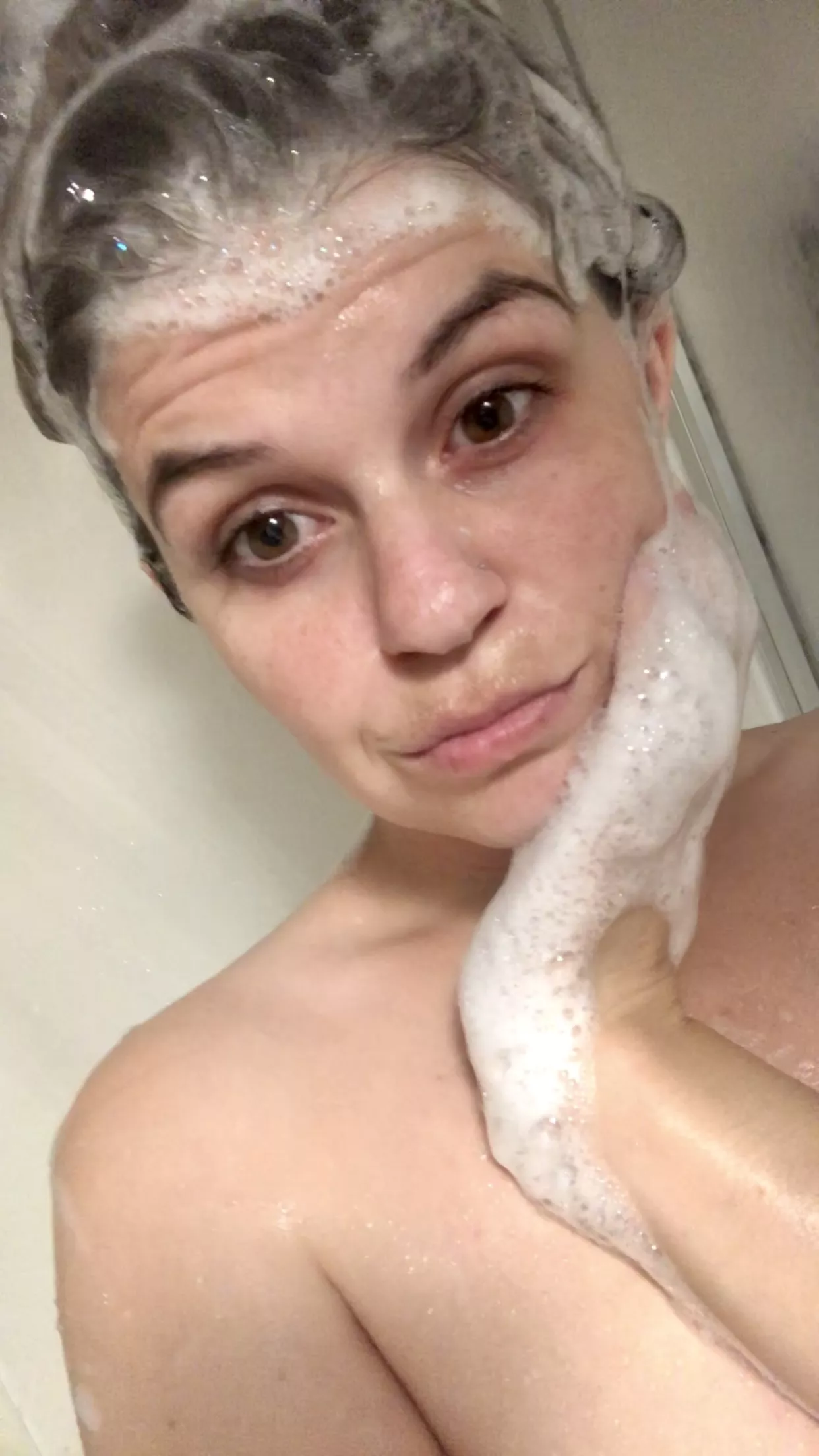 Would you still get in the shower with this mom?