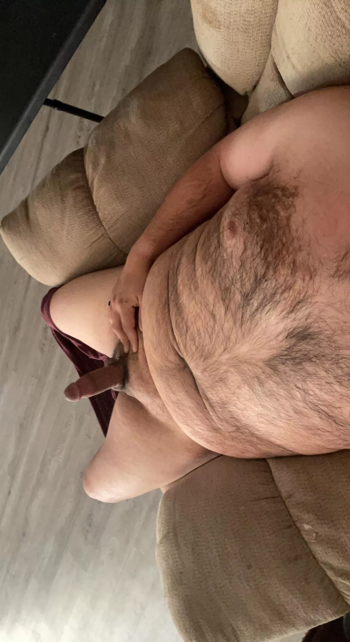 Wrap your lips around this bear cock