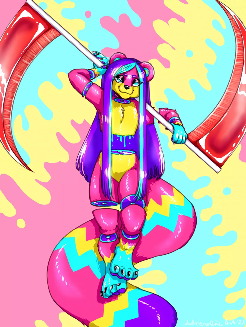 [X] Lollipop Scythes (art/oc: AdrenalineArt @ FA)