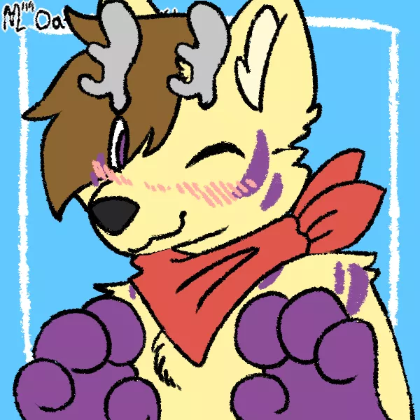 Yes it was made on Picrew, but I finally have a design for my fursona ^w^