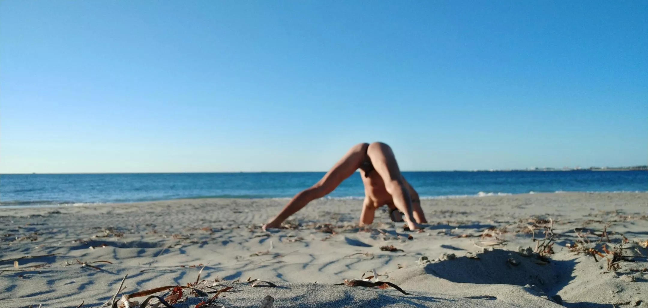 Yoga at the beach