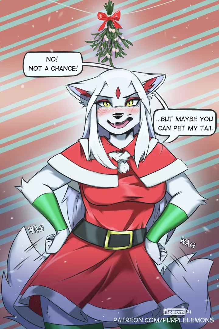 You Caught Satomi under the mistletoe ðŸ’¦[Art by Me]