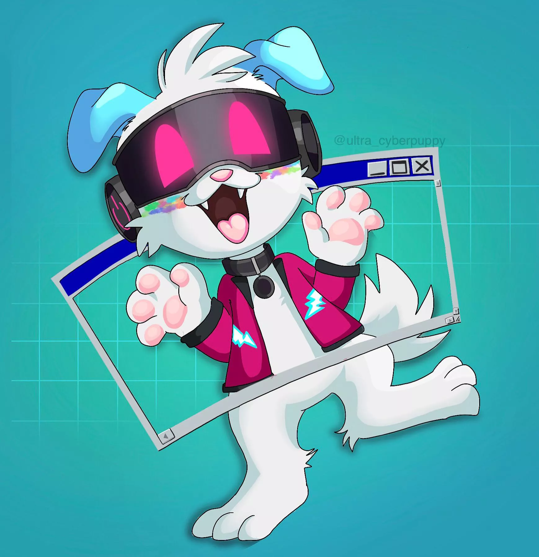 You got a message from cyberpuppy! : Woof ⚡️!