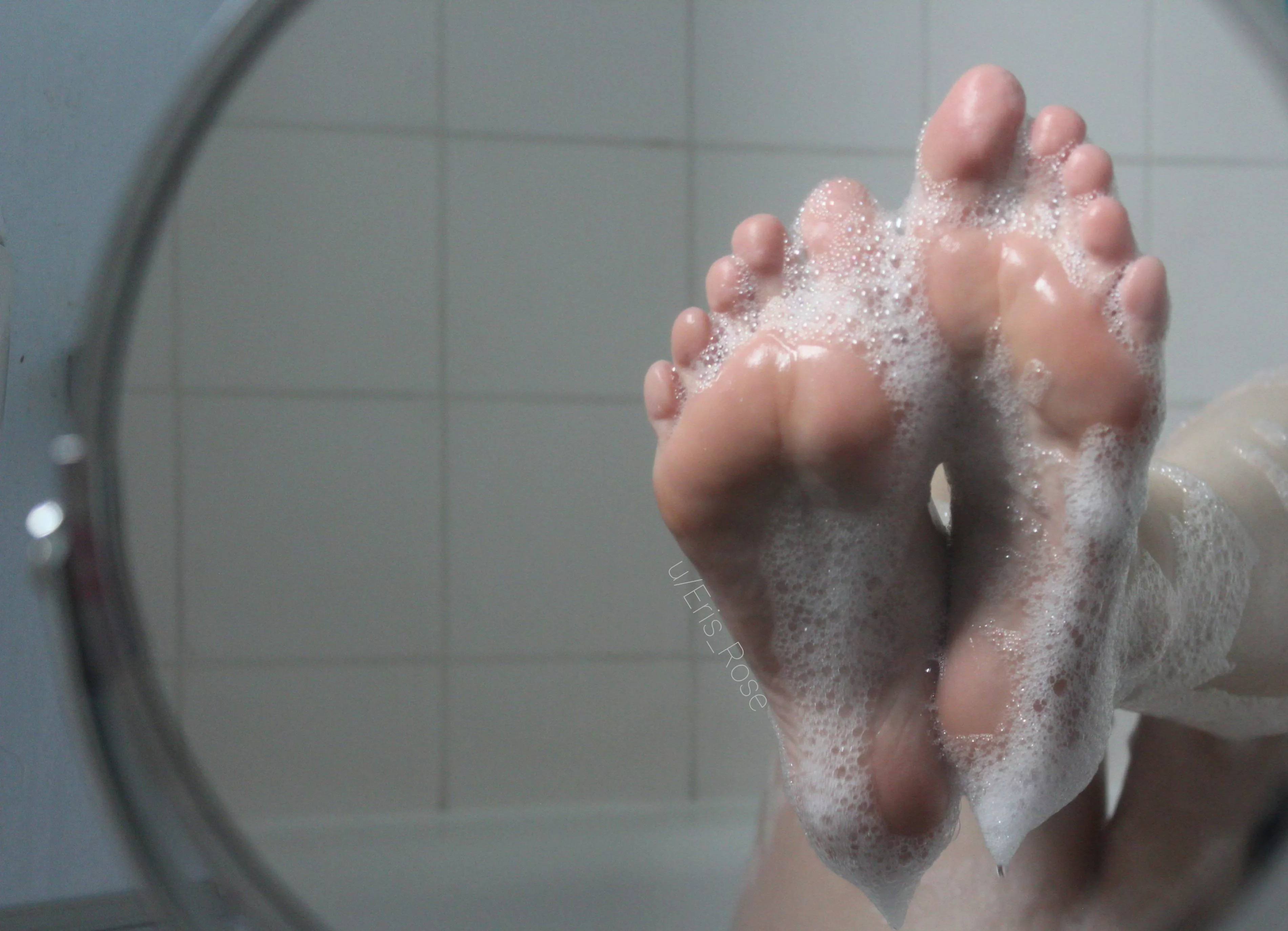 You like wet, shiny feet?