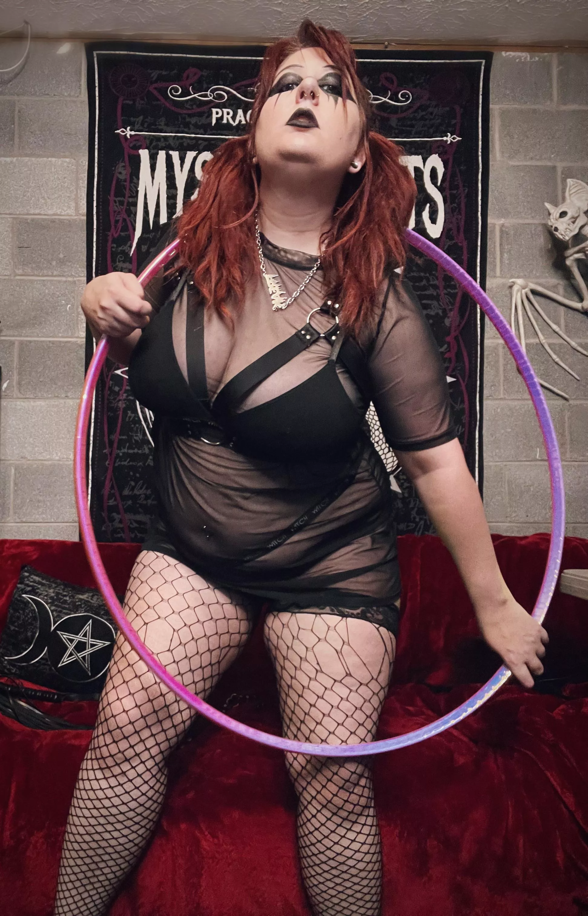 Your big titty goth gf is online and hooping today! Big squirt show at goal! Cum with me ðŸ˜ˆ link in comments or search lolahdreadful