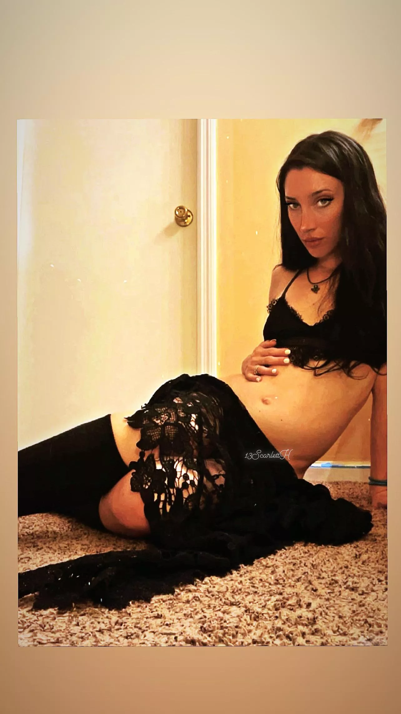 Your escort reveals she’s freshly pregnant so it’s safe to cum inside