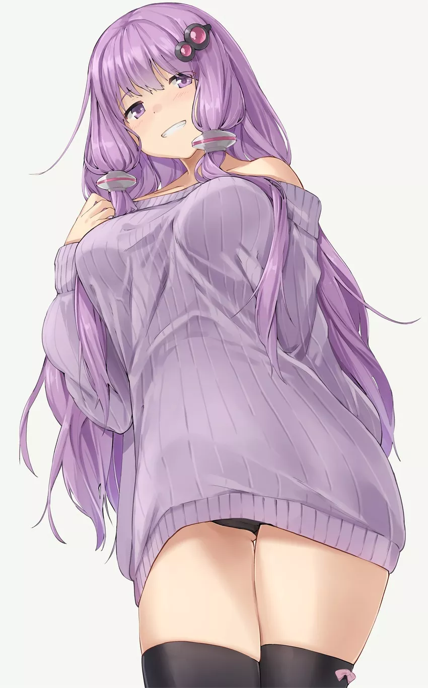 Yukari's sexy black panties