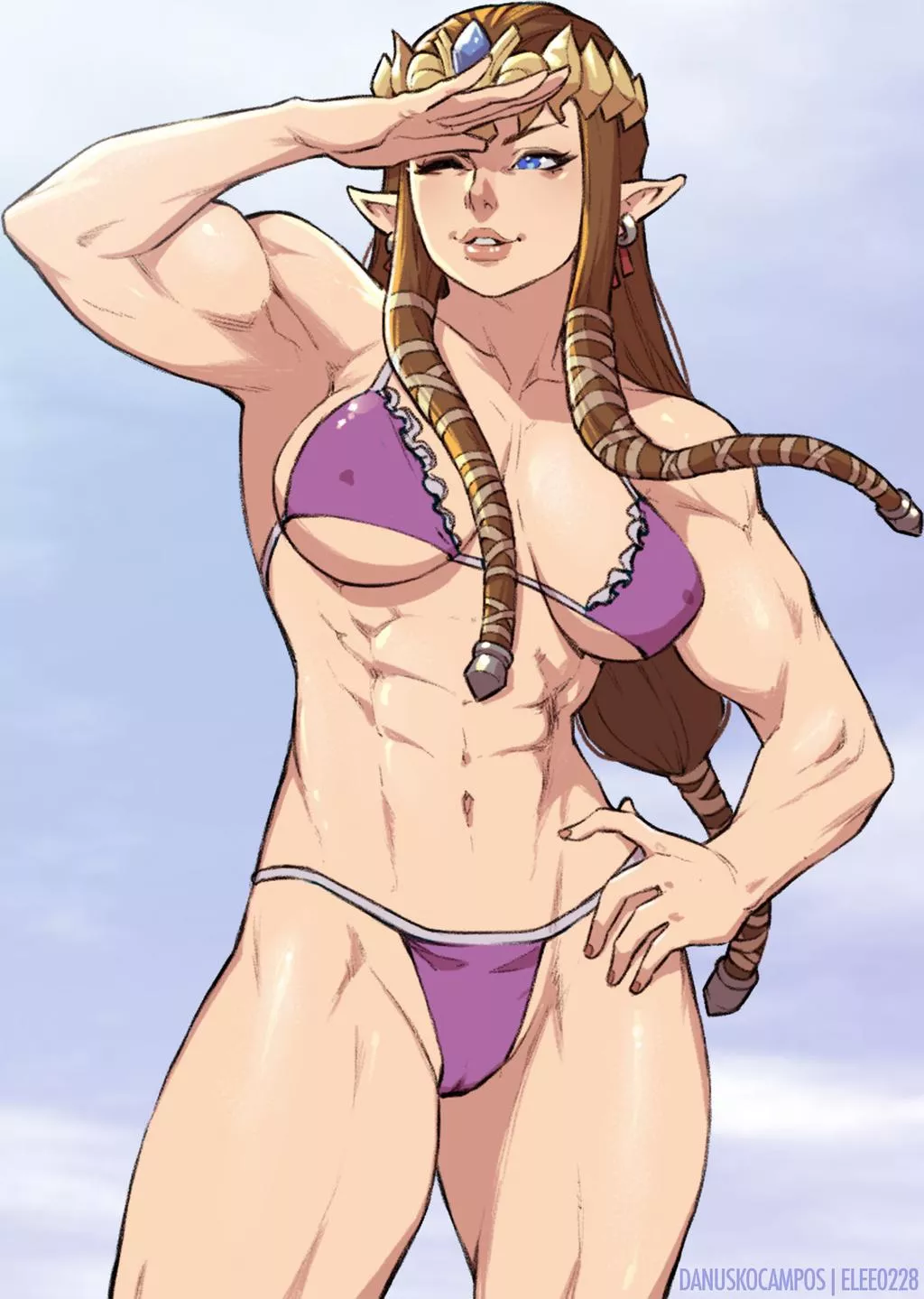 Zelda - the perfect beach body, just in time for summer (elee0228, danuskocampos)