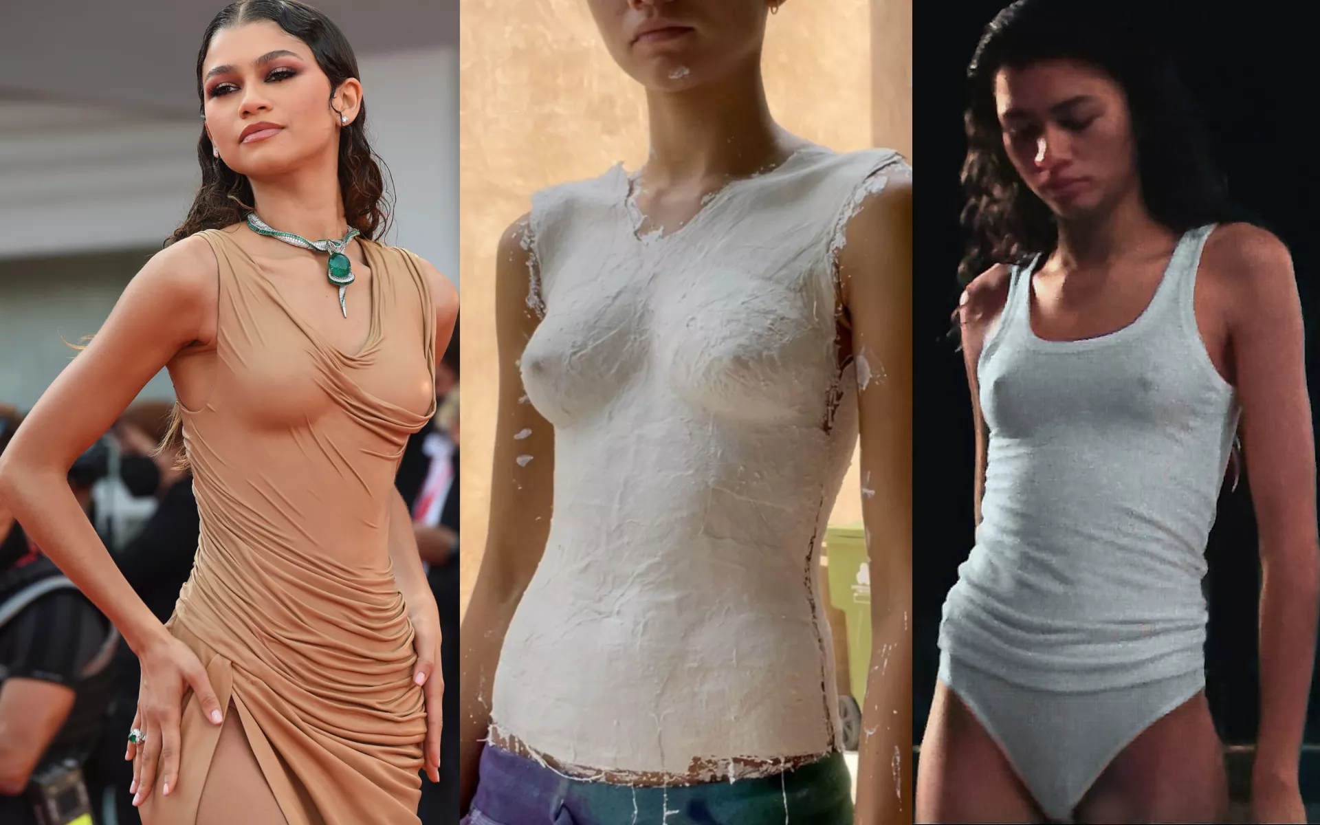 Zendaya made a cast sculpture of her tits for her Dune dress