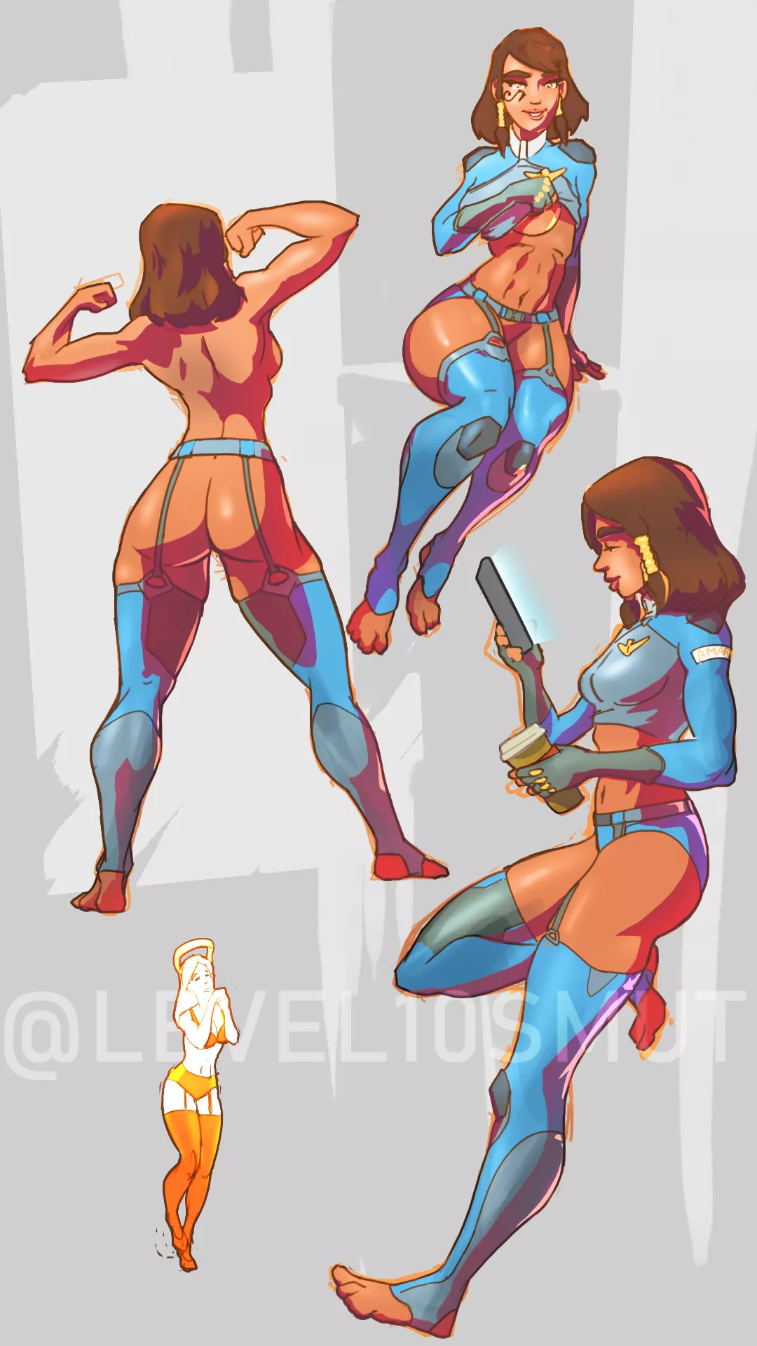 Zero Suit Pharah (Level10smut)