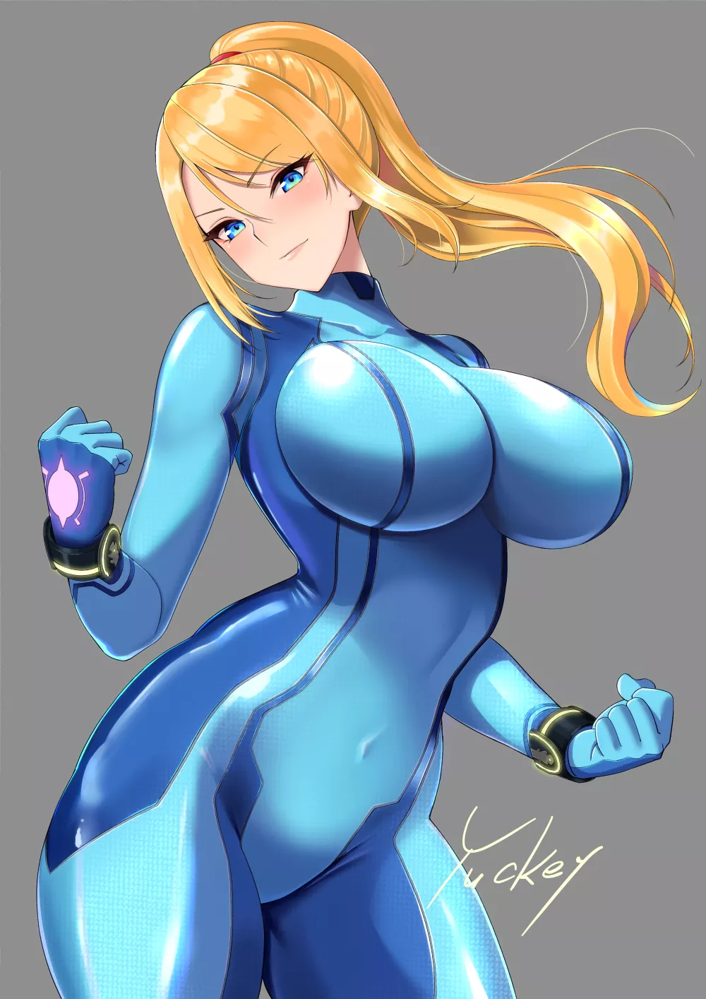 Zero Suit Samus Feeling Powerful (Yuckey) [Metroid]