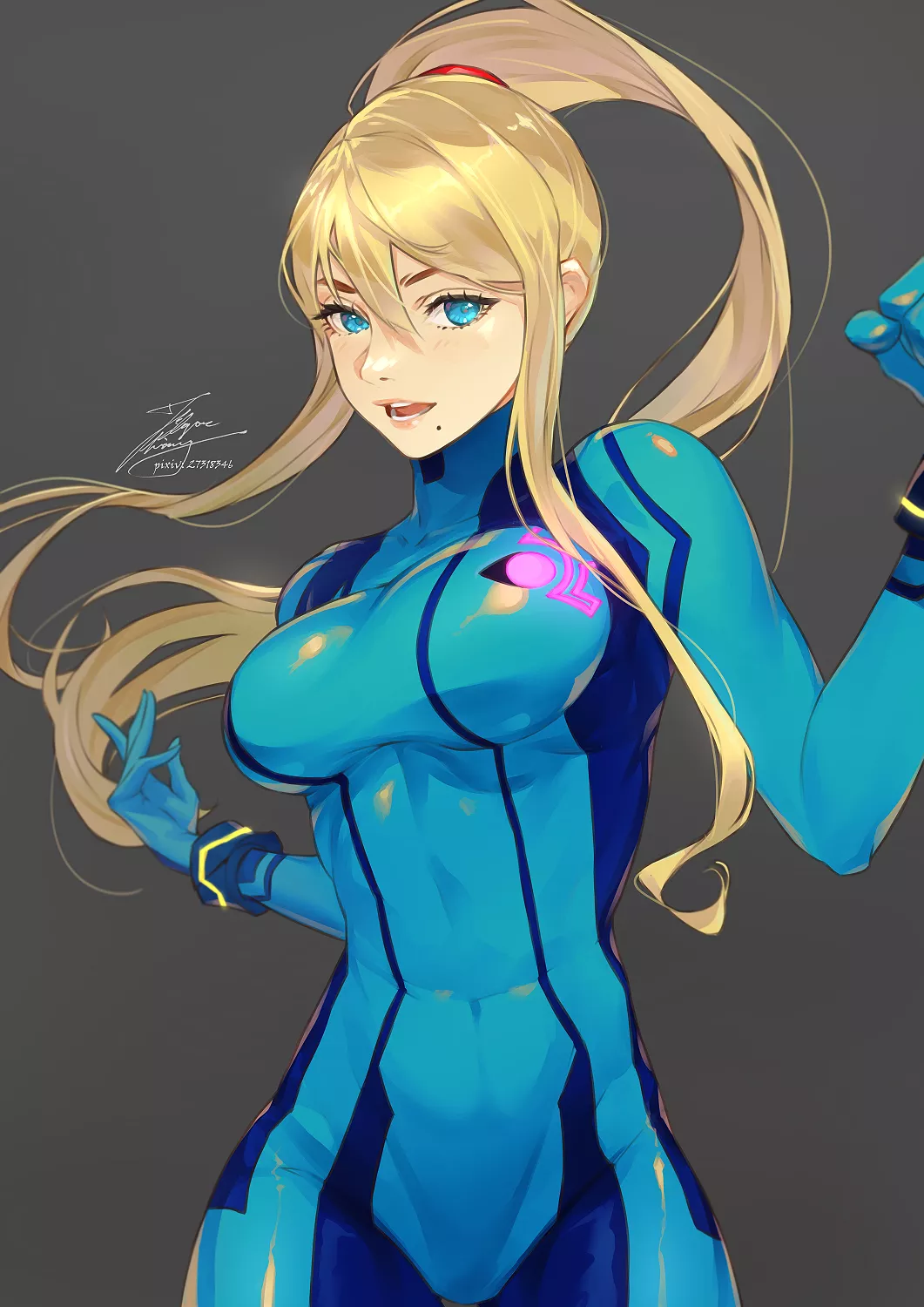 Zero Suit Samus Happy (Fadingz) [Metroid]