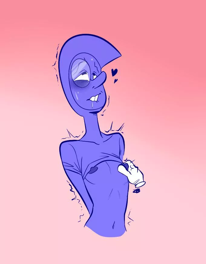 Zircon and her sensitive nipples (Art by PurplePerilous)