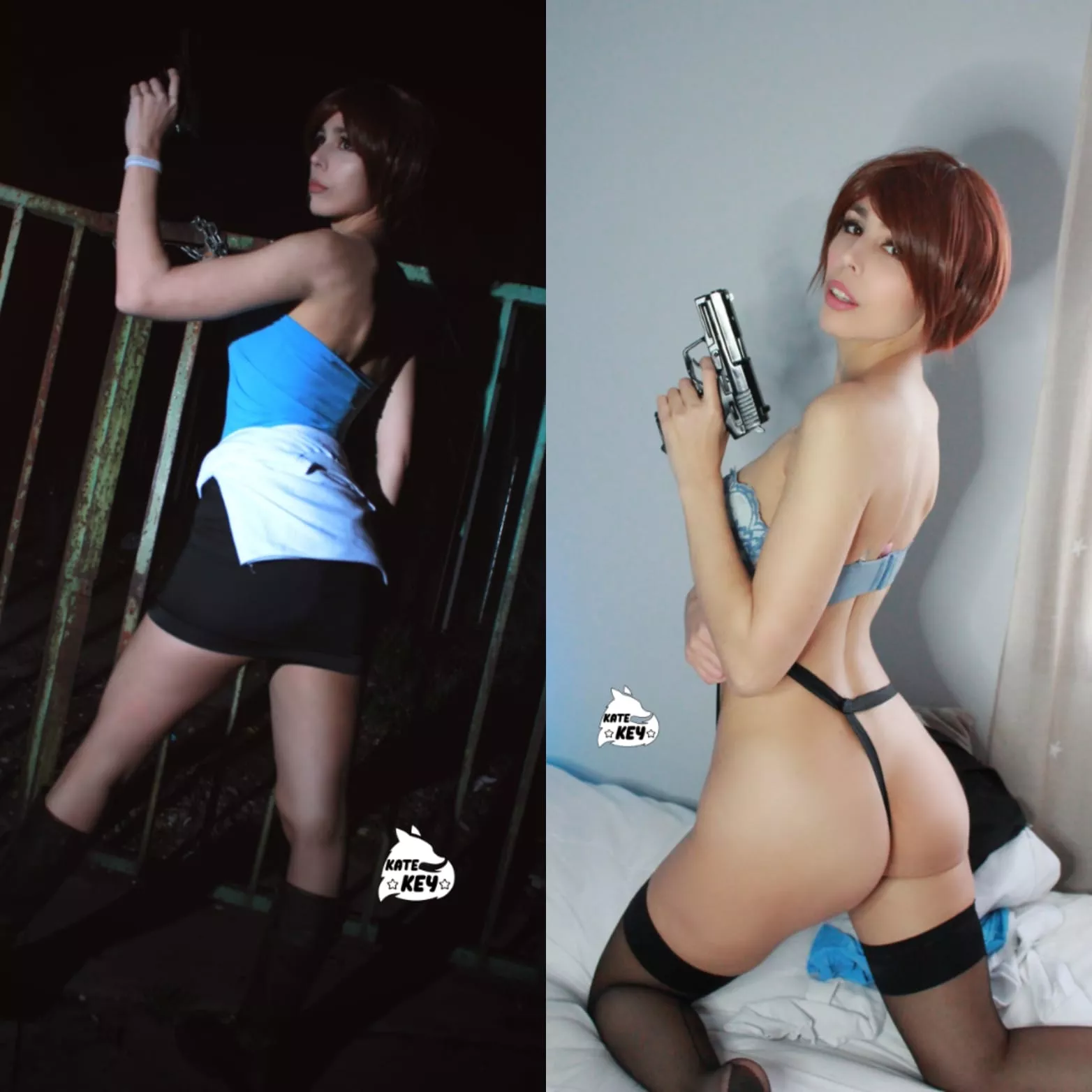 Zombies? Monsters and Zombies?! Jill Valentine has her booty on point all the time! ON//OFF - by Kate Key (self)